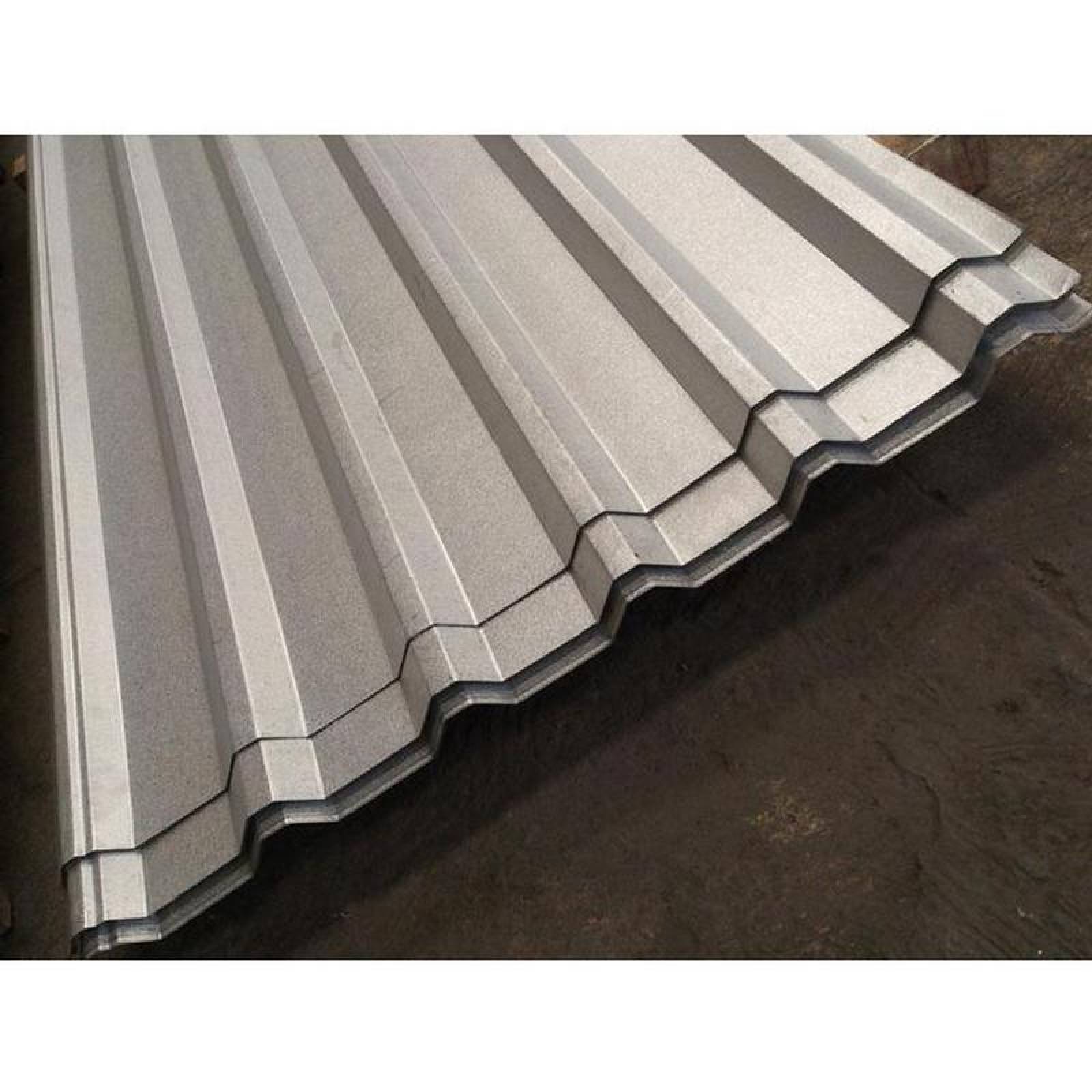 Lámina Trapezoidal Acero Metálico MXZIA-024 1,01x3,05m Calibre 26 Perfil R-101 Material Zintro Alum Peralte 25 mm 5Pzas R-101 Zintro Alum