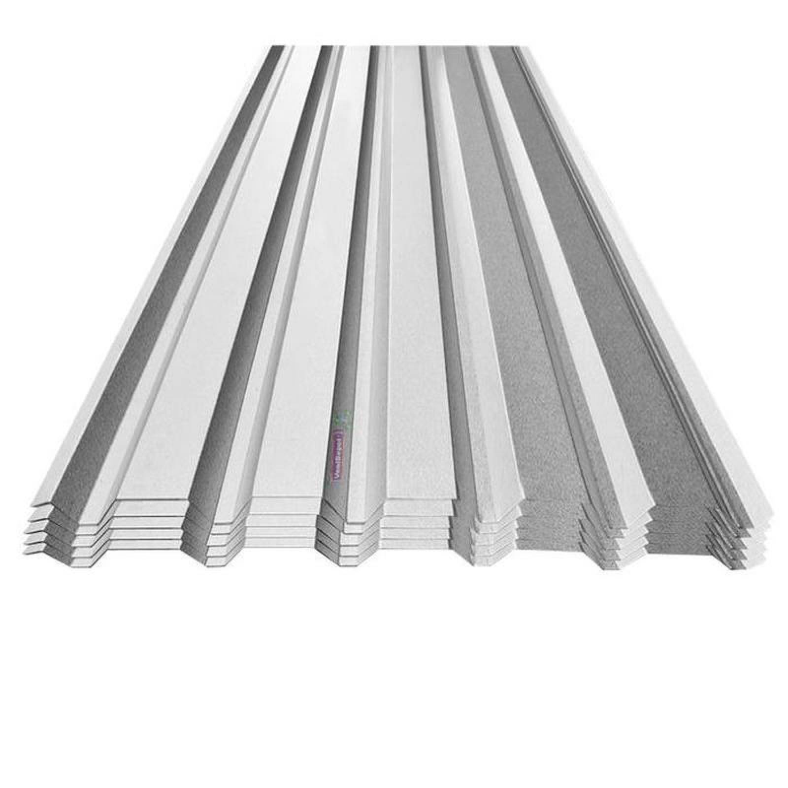Lámina Acero Ternuim Galvanizado MXZIA-036 1,01x7,32m Calibre 26 Perfil R-101 Material Zintro Alum Peralte 25 mm 5Pzas R-101 Zintro Alum