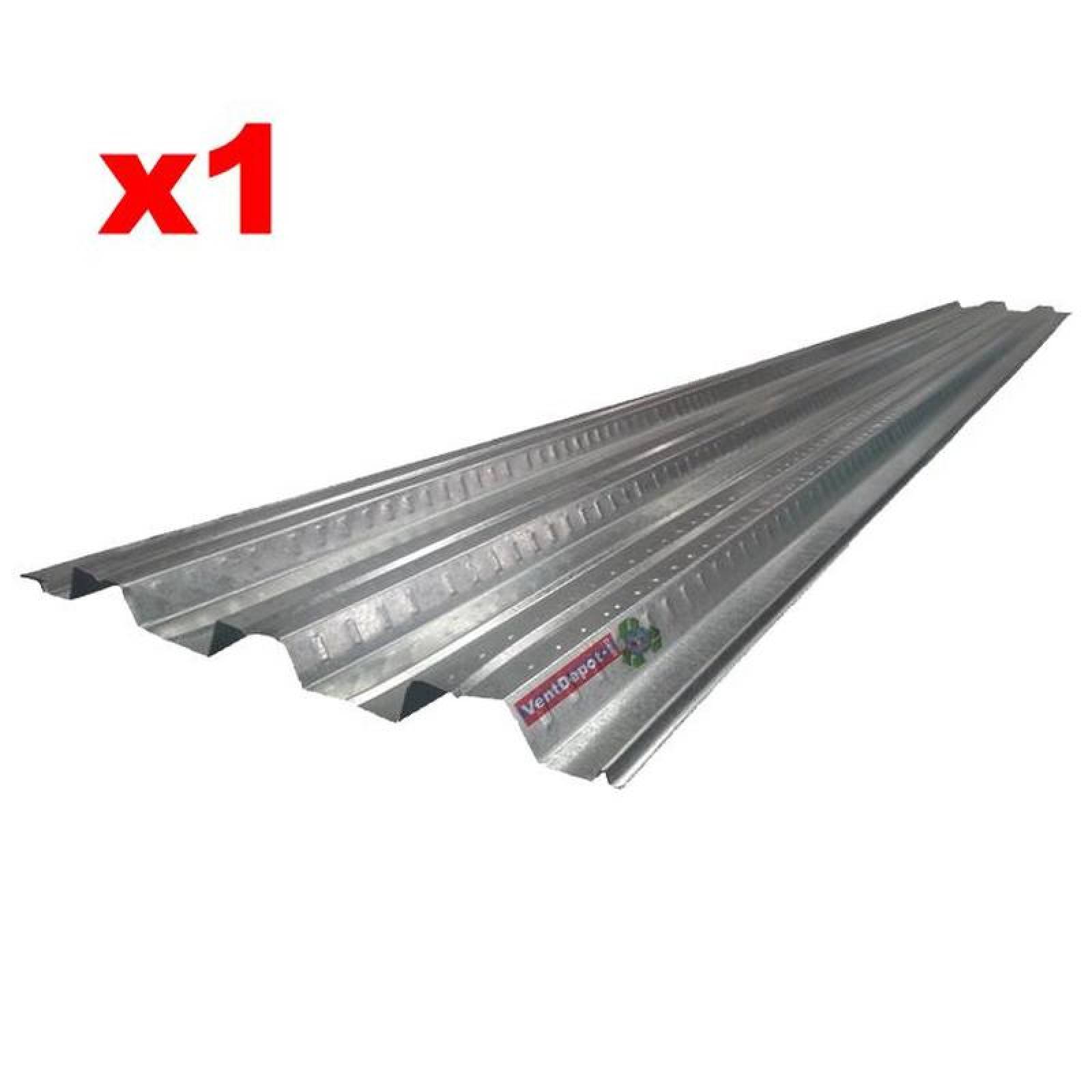 Losacero 25 Ternium MXACR-003 0,915x6,10m Calibre 18 Peralte 2,5" Acero con Acabado galvanizado 1Pza, LosaAcero Pro 25