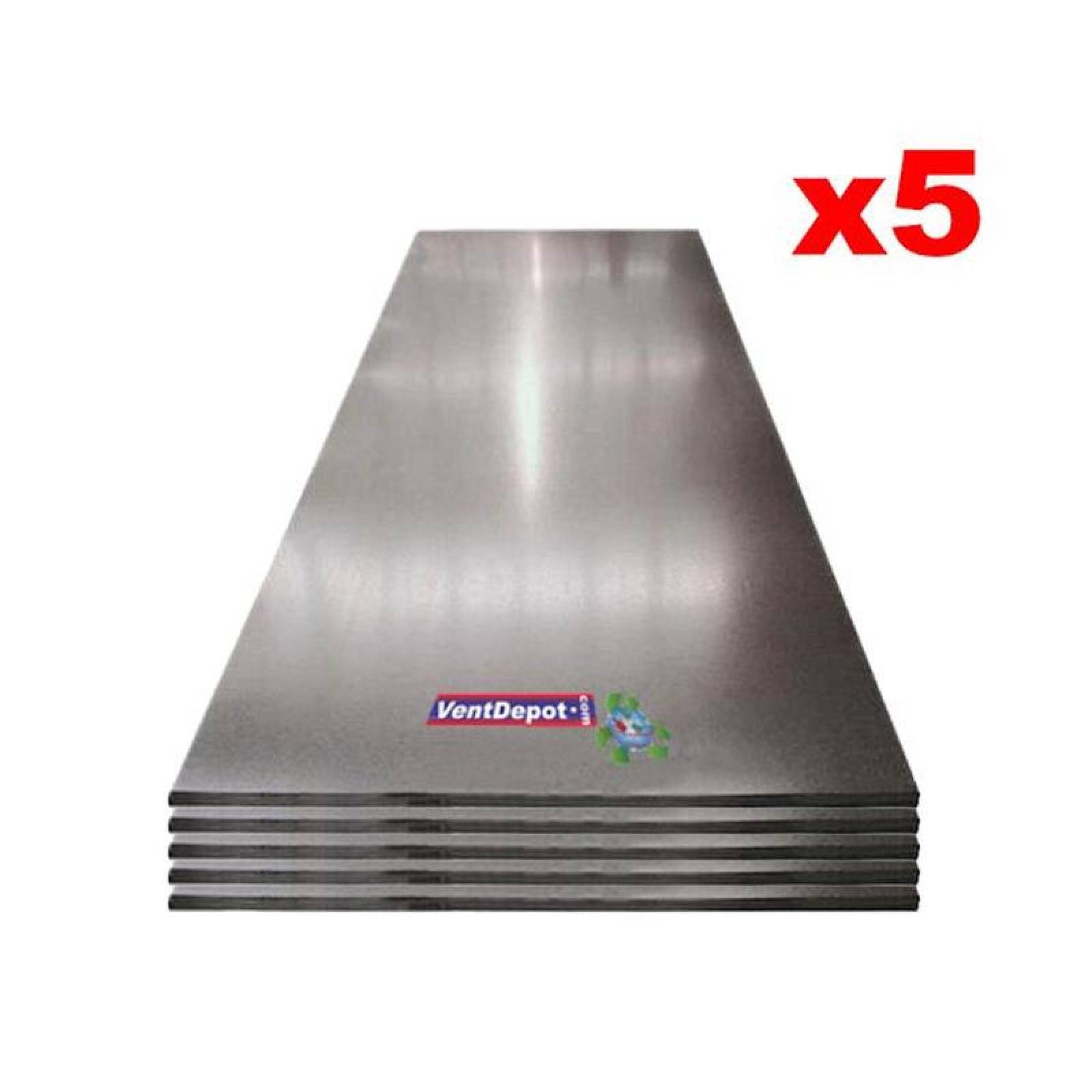 Lamina Ternium Zintro Alum MXAZC-032 1,22x5,5m C, 26 Lamina Lisa Material Acero con Acabado Aluminio Zinc Gris 5Pzas Aluminox 4