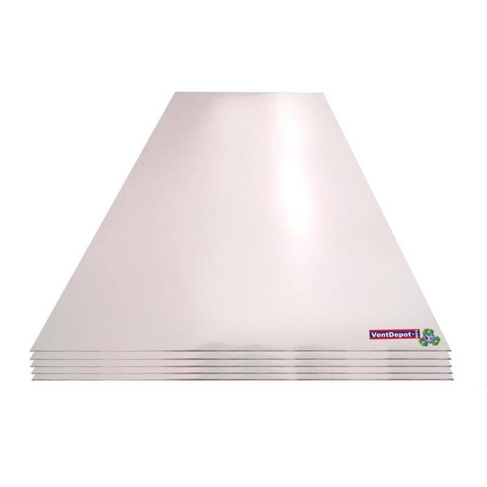 Lamina VentDepot Pintro MXPRX-050 0,91x5,5m C, 26 Lamina Lisa Material Acero Acabado Pintro Blanco Ostion 5Pzas Pintrox 3