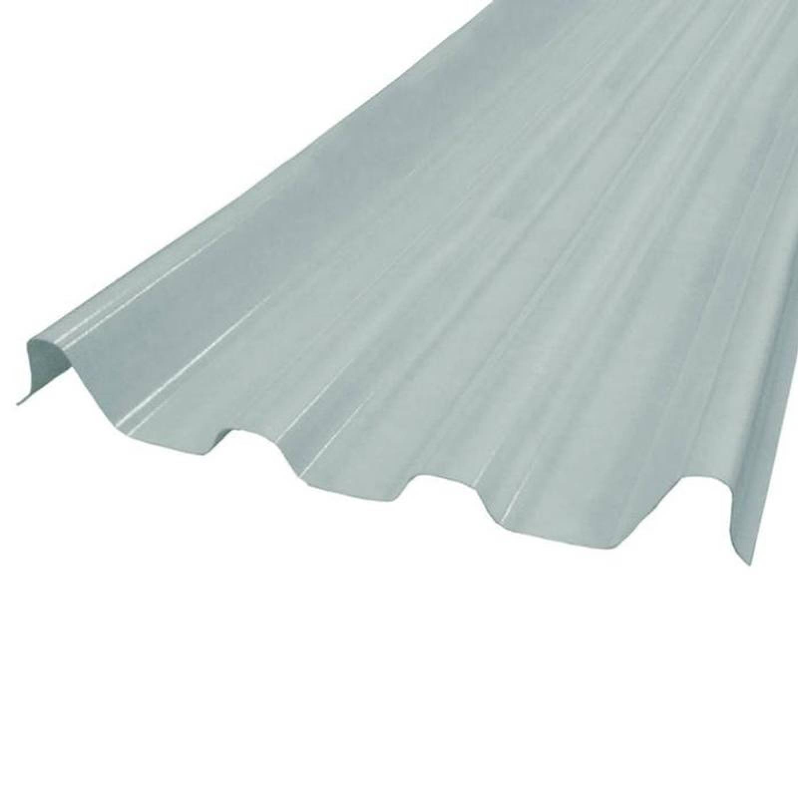 Laminillas para Tejado de Acrílico MXGAT-008-1 0,98x7,32m Espesor 1,2mm Perfil Glamet Material Acrilico Acabado Blanco Peralte 2,4 cm 5Pzs Glamet-T-952-Acrilico