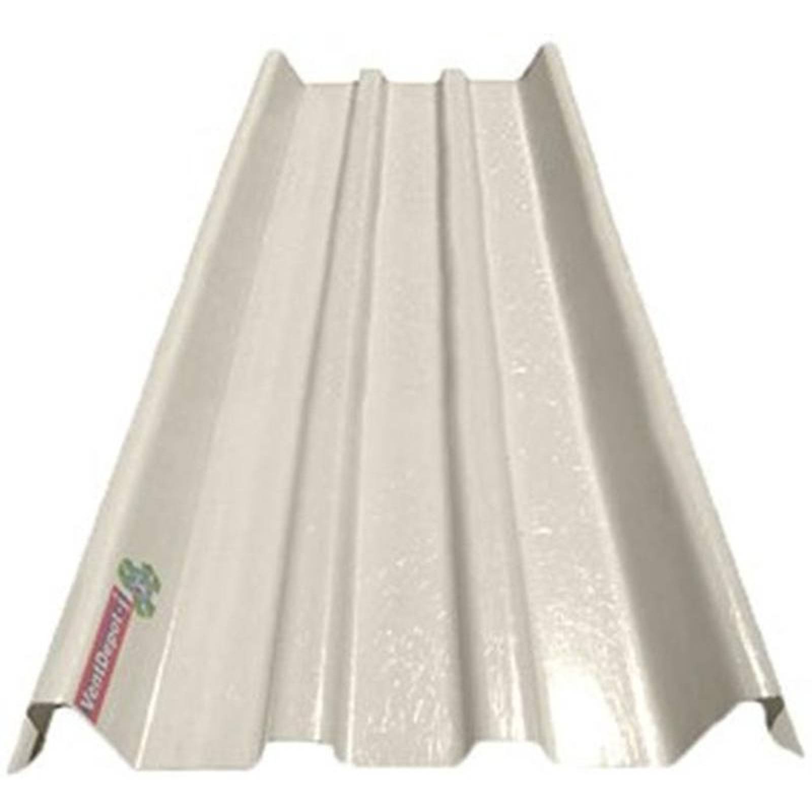 Lamina para Naves Industriales MXLKR-003 0,457x3,05m Espesor 1,2mm Perfil KR-18 Material PoliAcril Acabado Blanco Peralte 6,5 cm 1Pza ProLight-KR-18-SSR2