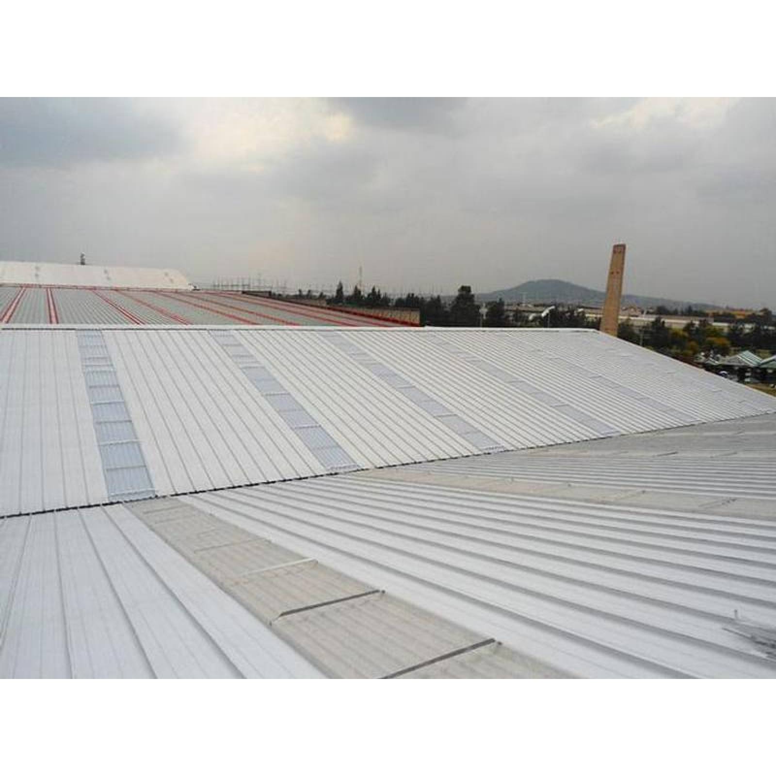 Acanalado Plastico de PoliAcryl MXLKR-021 0,457x4,88m Espesor 1,2mm Perfil KR-18 Material Acrilico Acabado Blanco Peralte 6,5 cm 1Pza ProLight-KR-18-SSR2