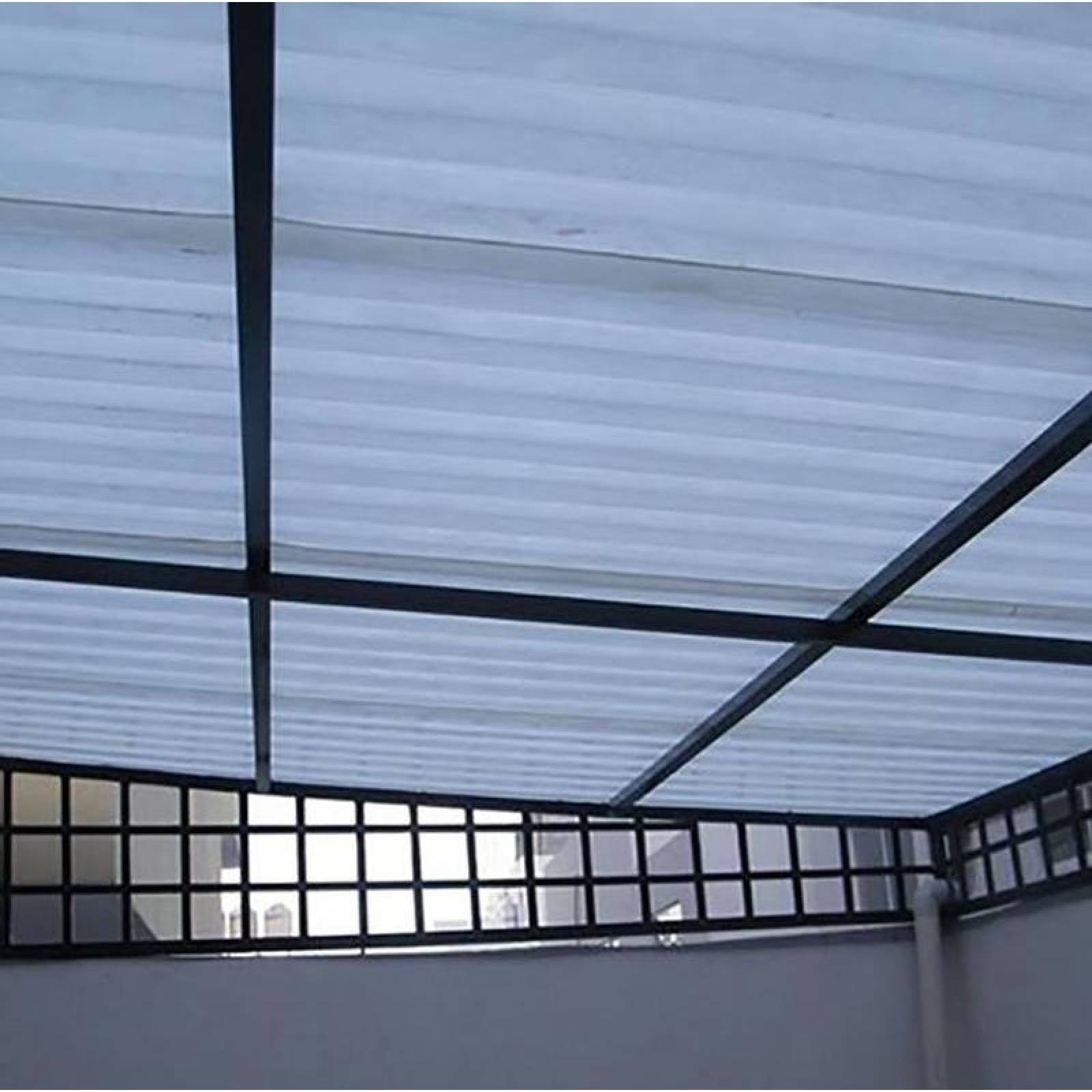 Hoja de Lamina Plástica para Techar MXLNP-004-1 1,0x3,05m Espesor 1,2mm Perfil RN-100 Material Acrilico Acabado Blanco Peralte 3,5 cm 5Pzs ProLight-RN-100-T-95