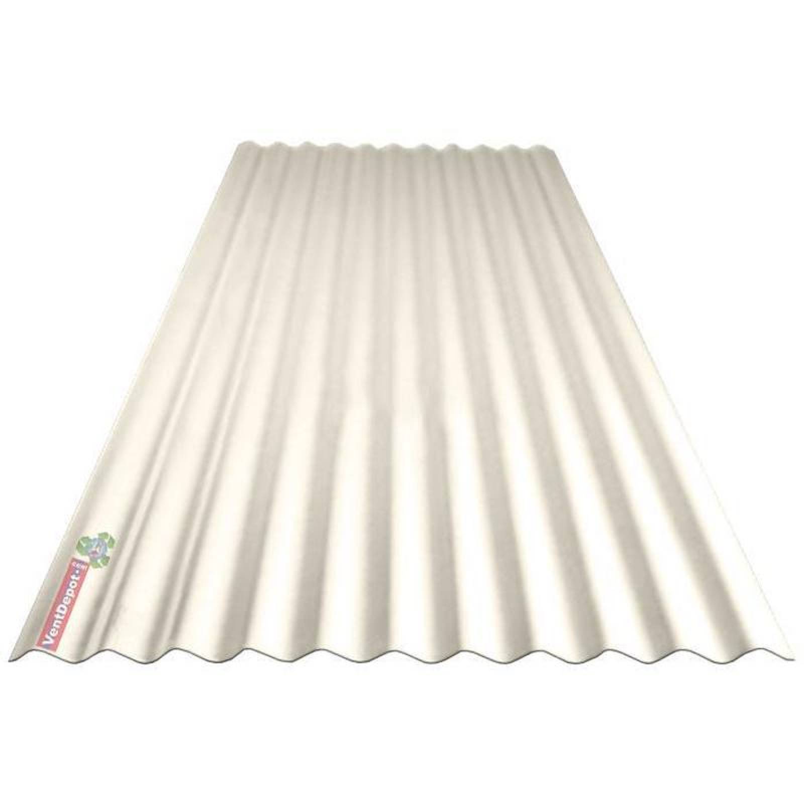 Laminas para Negocios Grandes MXLOT-009 0,74x5,50m Espesor 1,2mm Perfil O-30 Material PoliAcril Acabado Blanco Peralte 1,90 cm 1Pza ProLight-O-30-T-60
