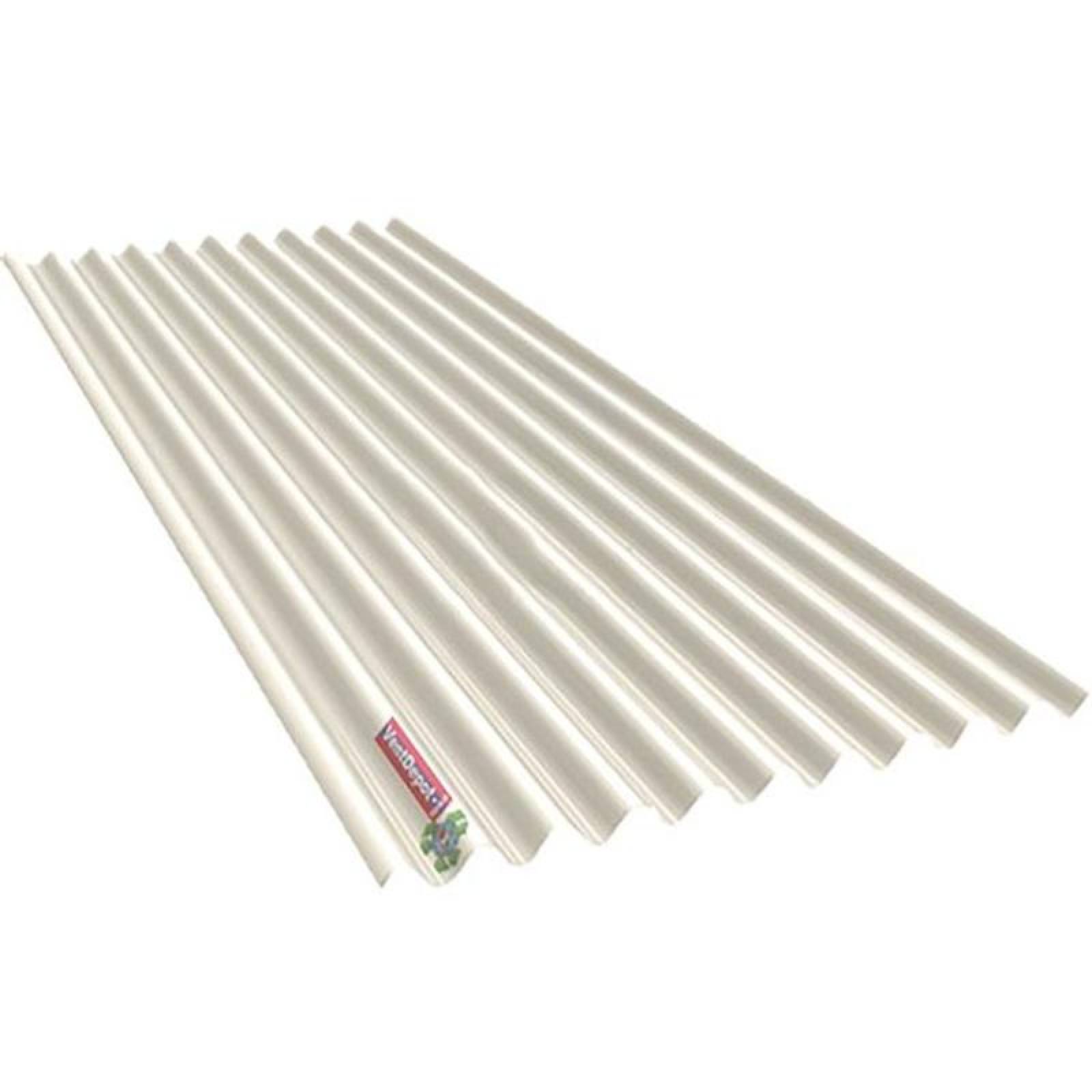 Lamina Traslucida de Poliester MXLPL-007 1,0x4,88m Espesor 1,2mm Perfil O-100 Material PoliAcril Acabado Blanco Peralte 1,90 cm 1Pza ProLight-O-100-T-4