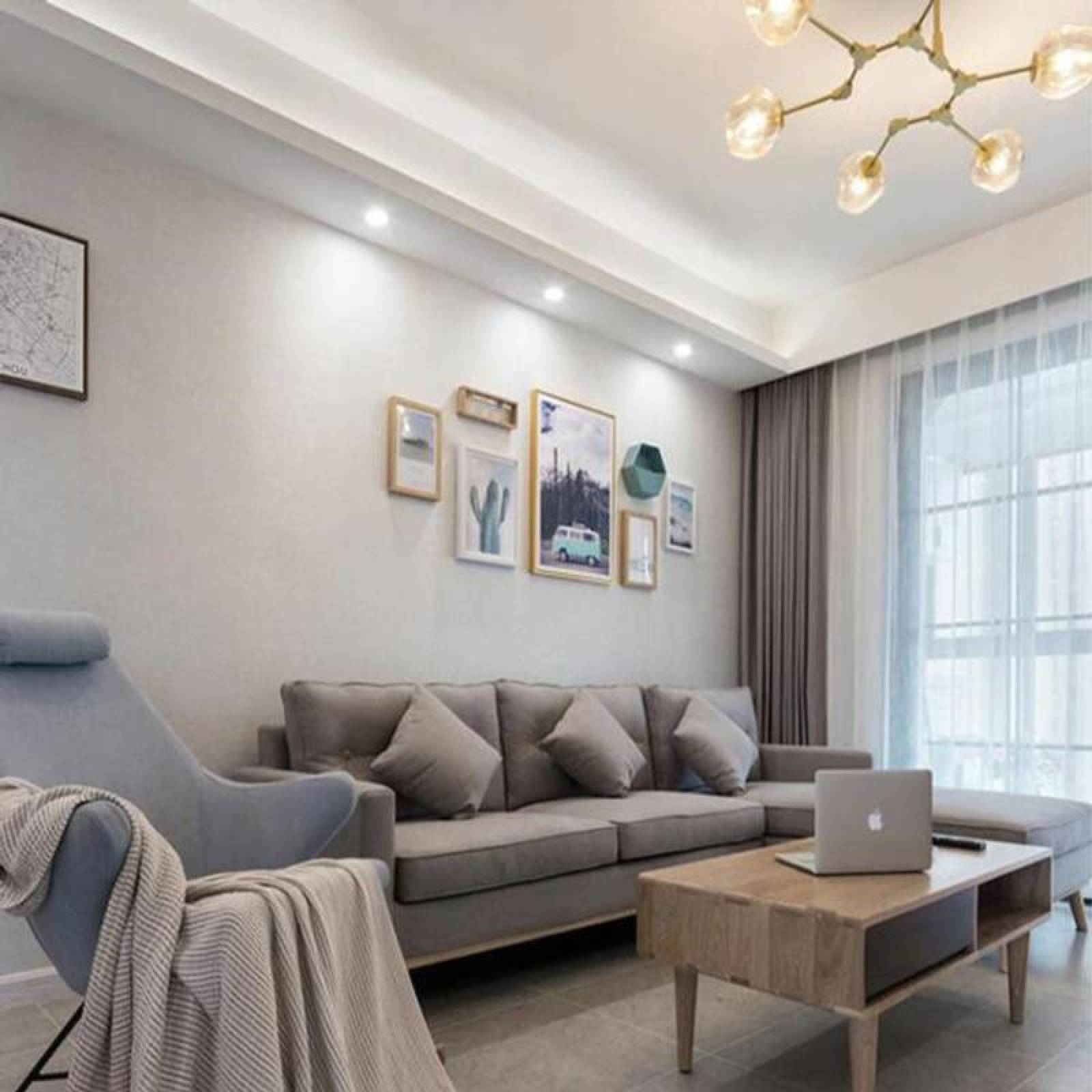 Lamparas Pequeñas LED MXLMW-008-2 3 pzas 110lm 6500K 7W Blanco Frío Apertura 60 42 IP Aluminio Blanco, LampWhite