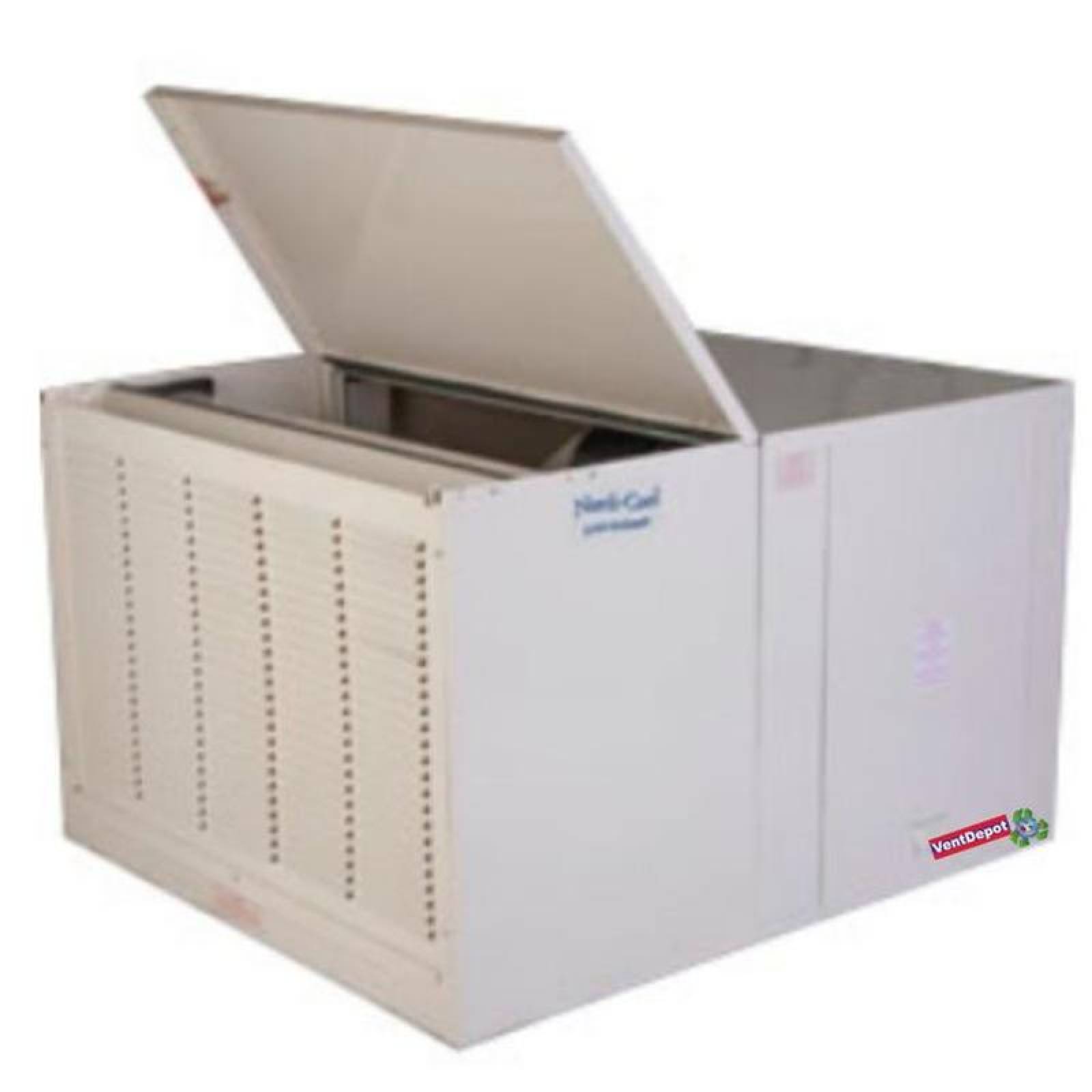 Enfriamiento Evaporativo de Calidad MXVPL-006-2 6900 PCM 127V 12,7 A 1 CF 1 HP Cubrimiento 80m2 Descarga Horizontal, VapoPull