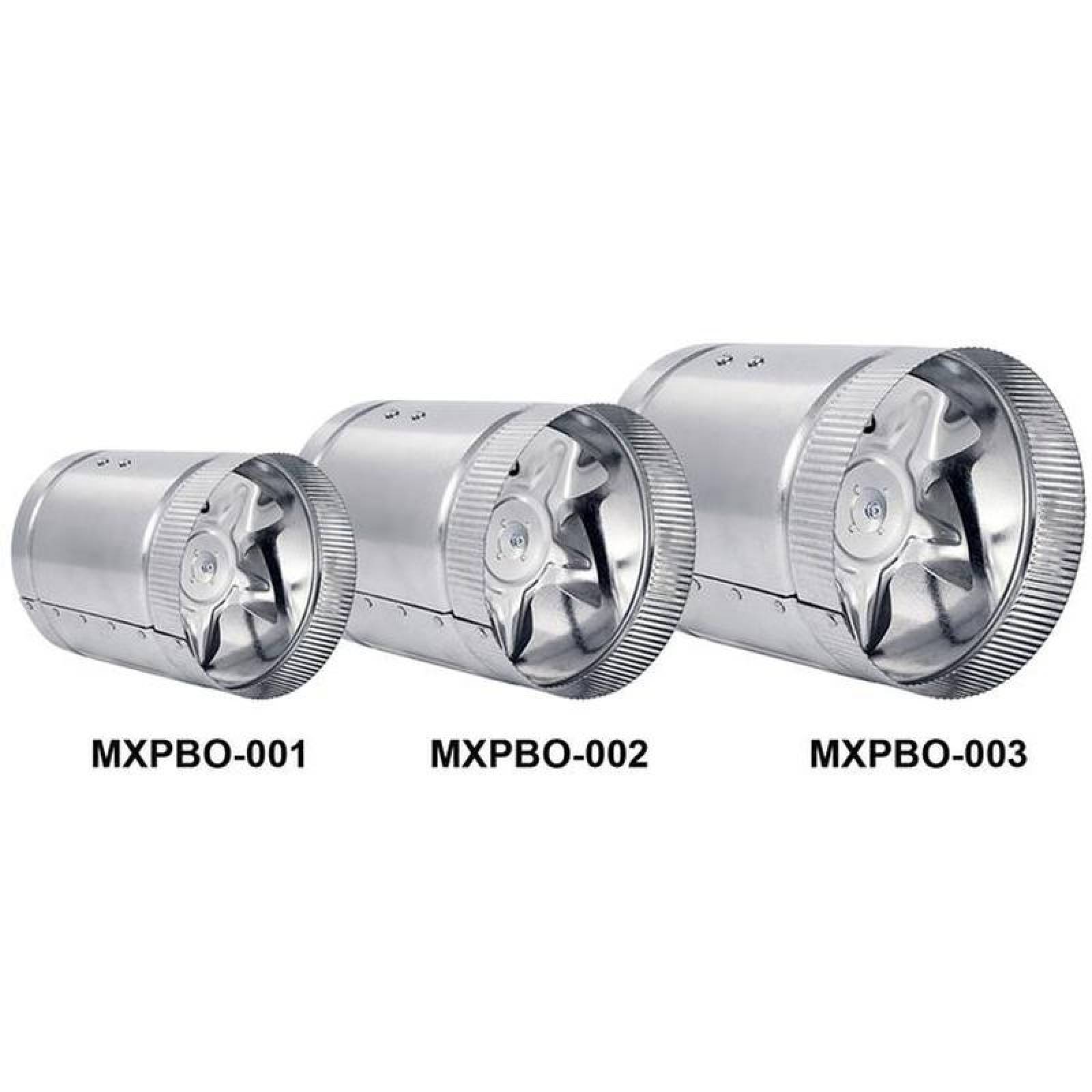 Ventilador Extractor, MXPBO-001-1, Ducto 4" Diámetro, 33CFM, 56m³/hr, 3200RPM, 115V, 1F, 60Hz, 0,15A, 15W, 36dB, No, Aspas 5,, BoostPro