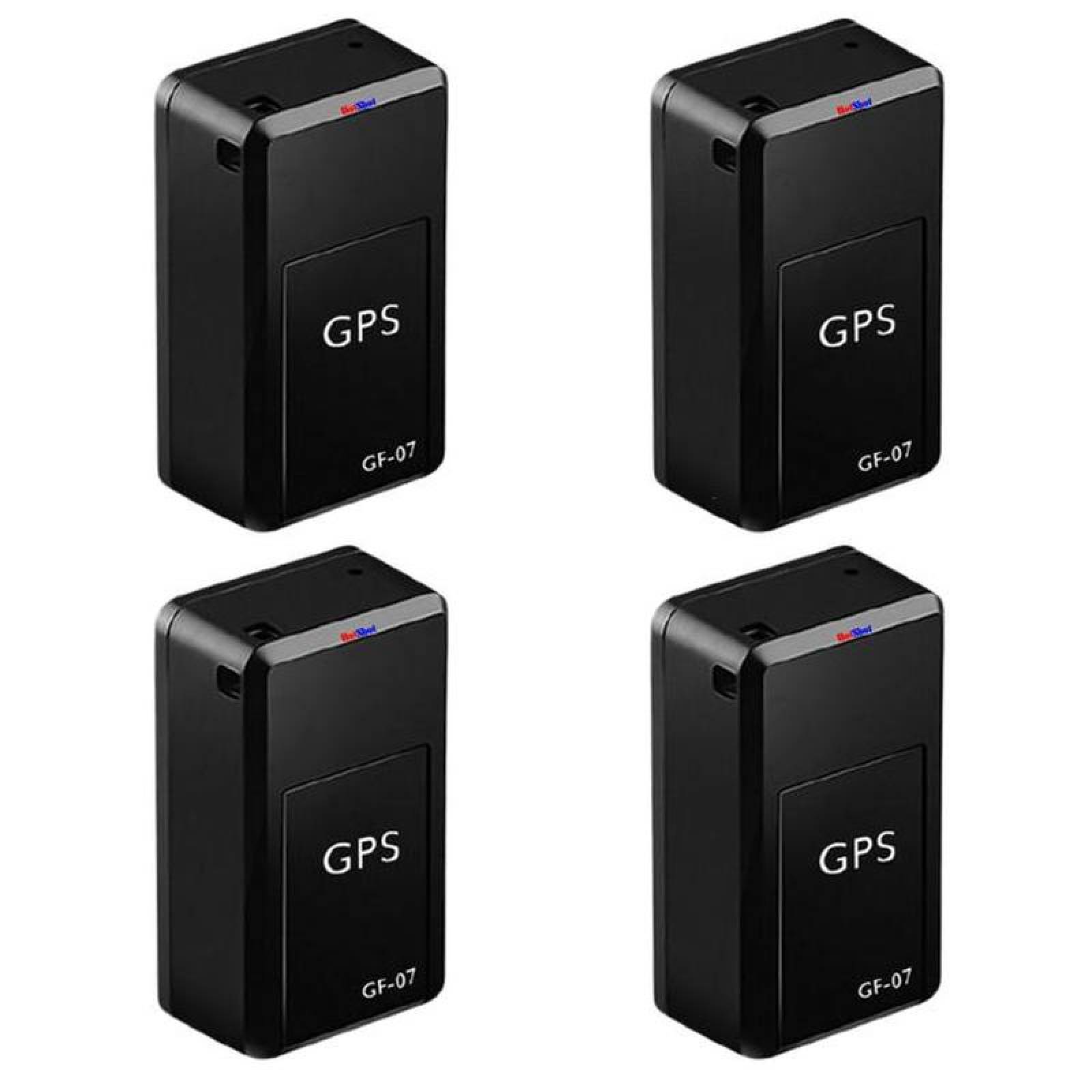 Dispositivo GPS Global Tracker MXGSM-004-4 4 Pzas Alcance Global Batería CR2032 Plástico Negro Ratreo Google Maps Tarjeta SIM No Incluida, GPSMini