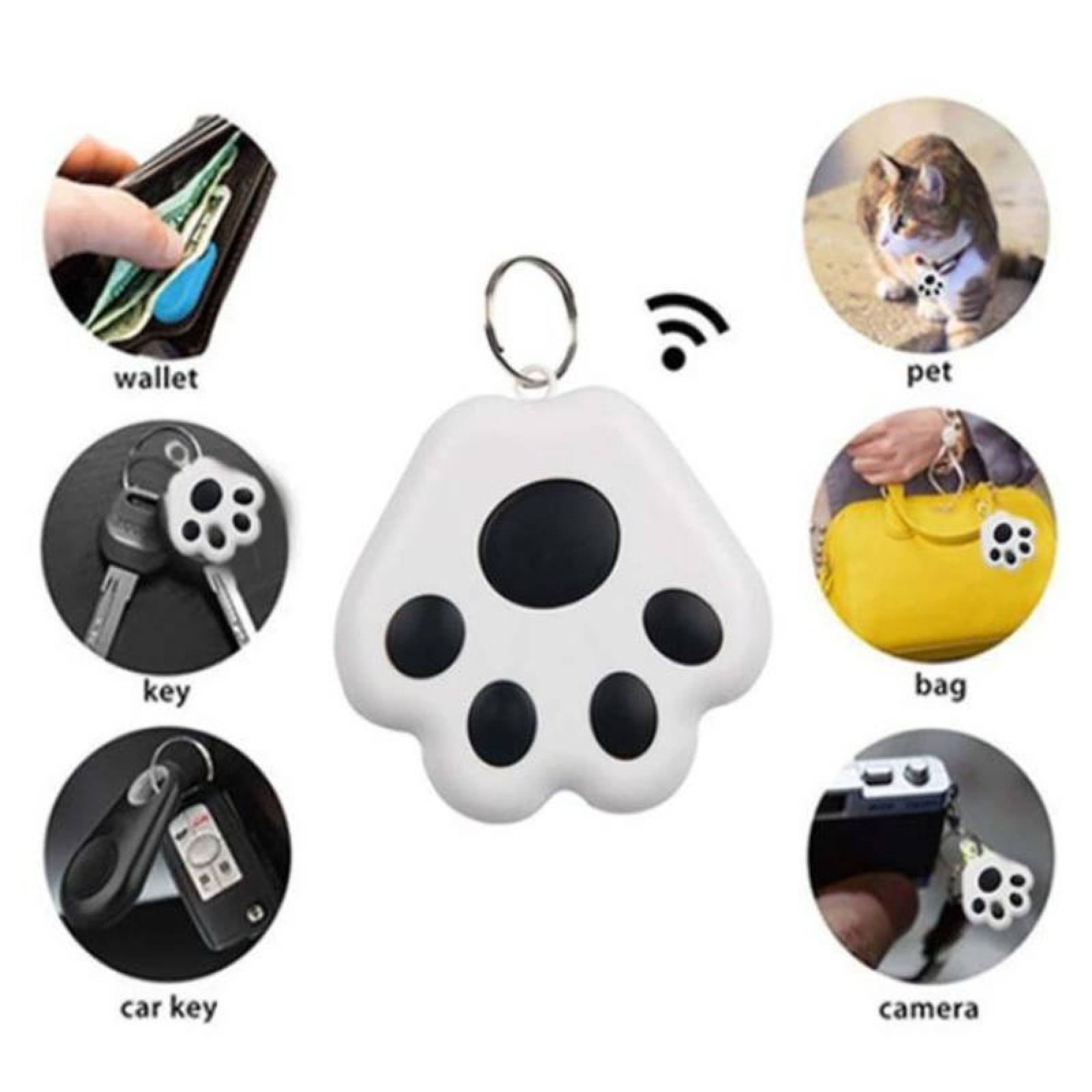 Dispositivo GPS para Gatos MXKPE-025 5 Pzs Alcance 20m Bateria CR2032 Plástico Negro, PetTrack