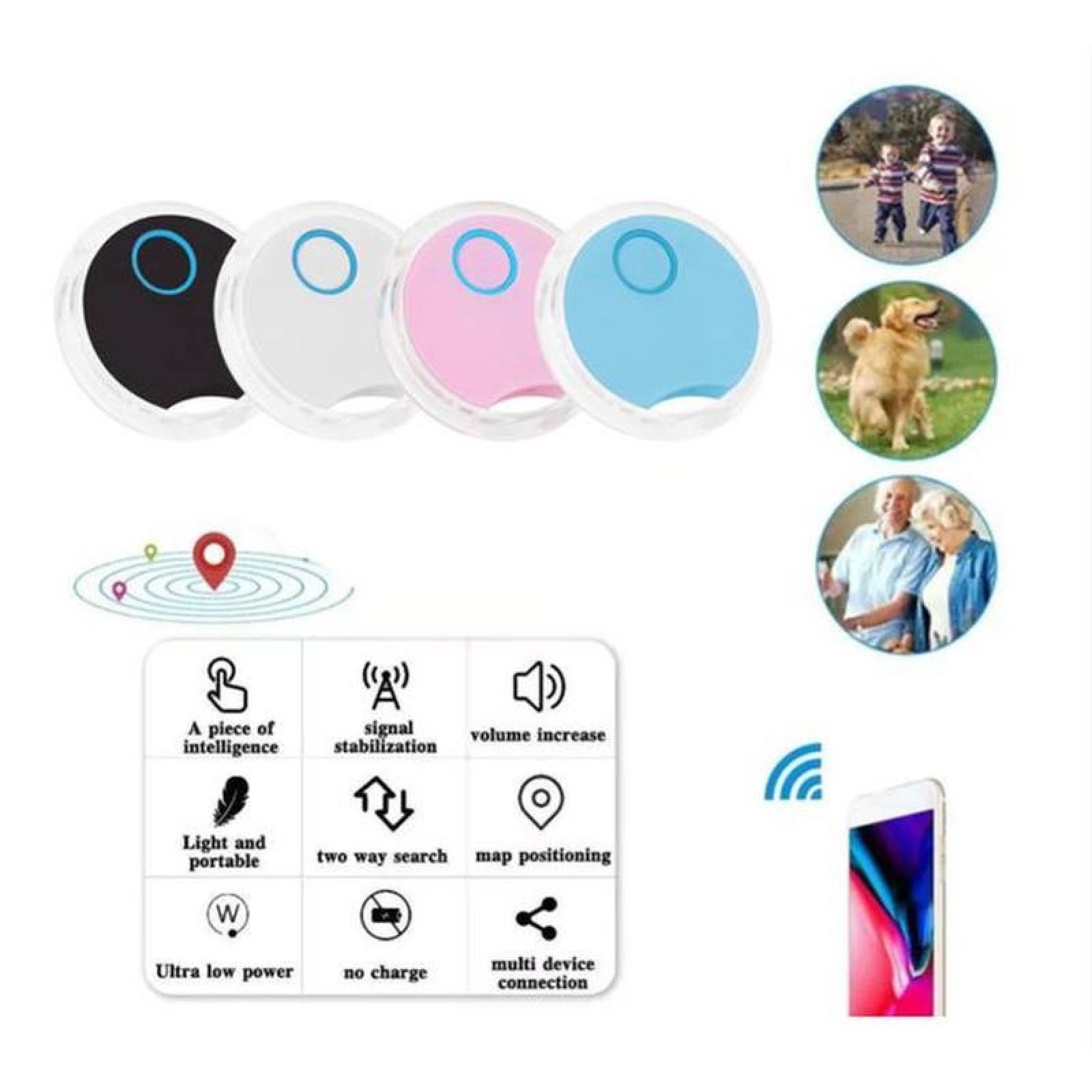Mini Rastreador para Joyería GPS MXPKT-019 4 pzas Alcance 30m a 50m Batería CR2025 Plástico Blanco, TrackXPro
