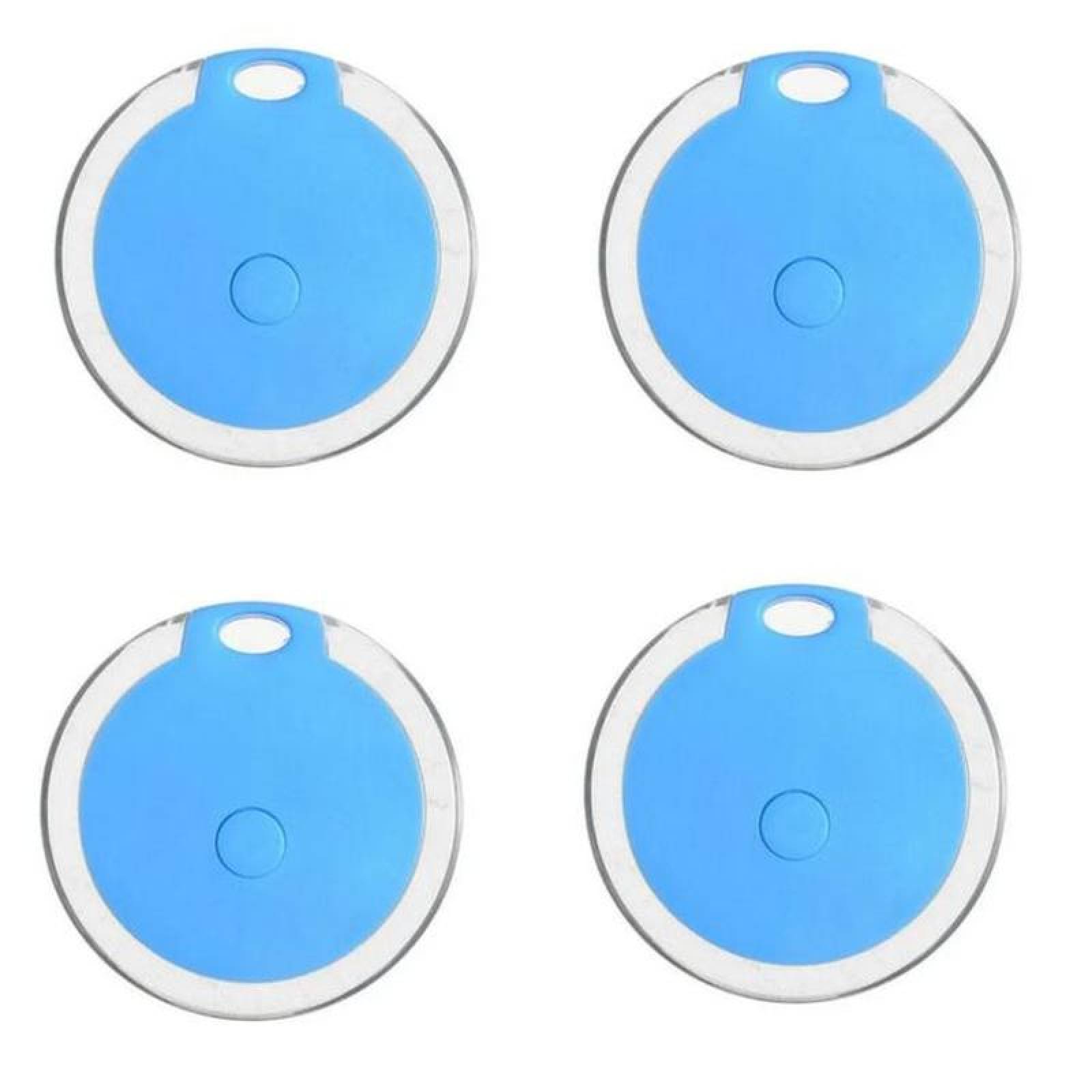 Tracker Collares GPS Anti-perdida MXTXR-009 4 Pzas Alcance 20m Batería CR2032 ABS Azul, TraxColor