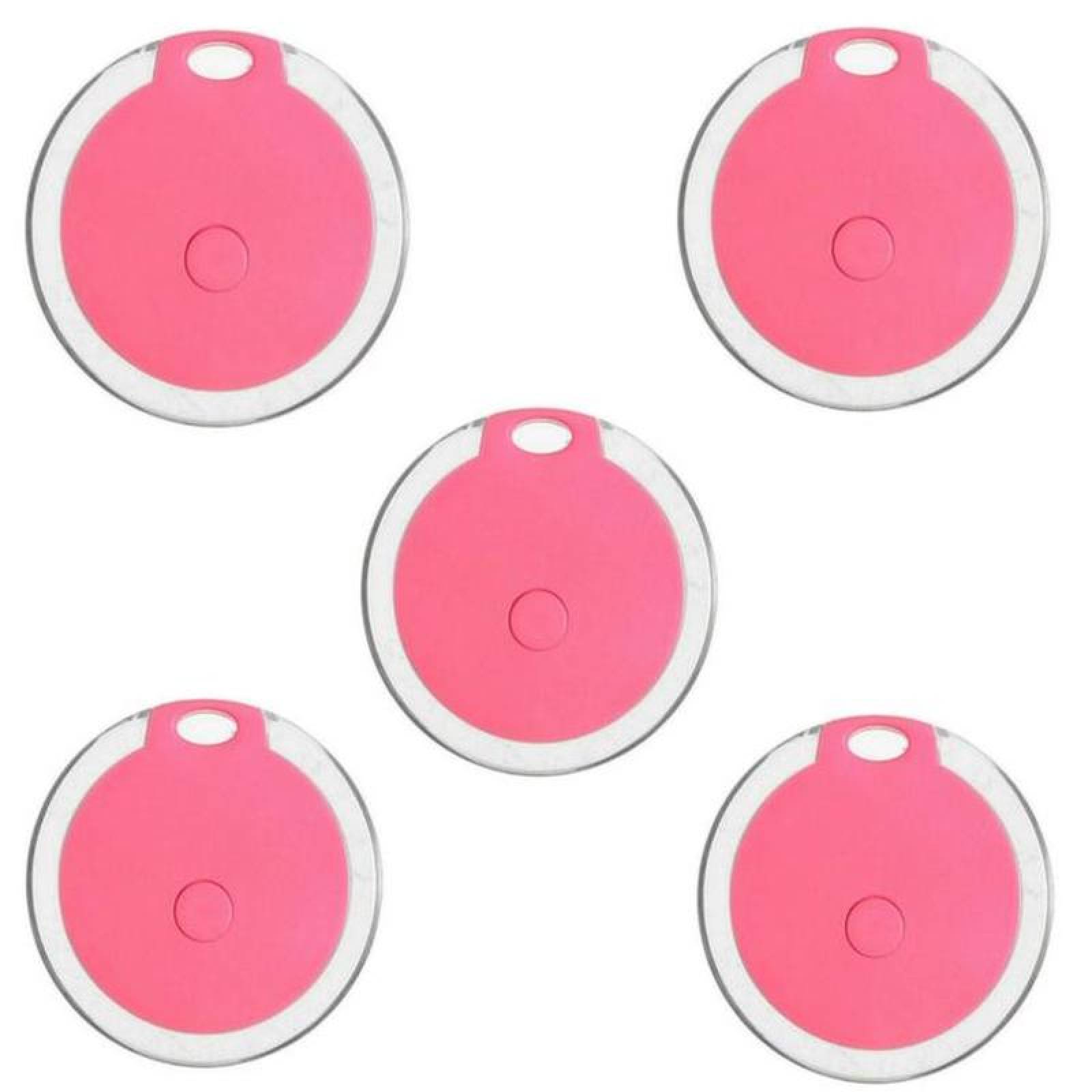 Rastreador GPS para Carteras MXTXR-015 5 Pzas Alcance 20m Batería CR2032 ABS Rosa, TraxColor