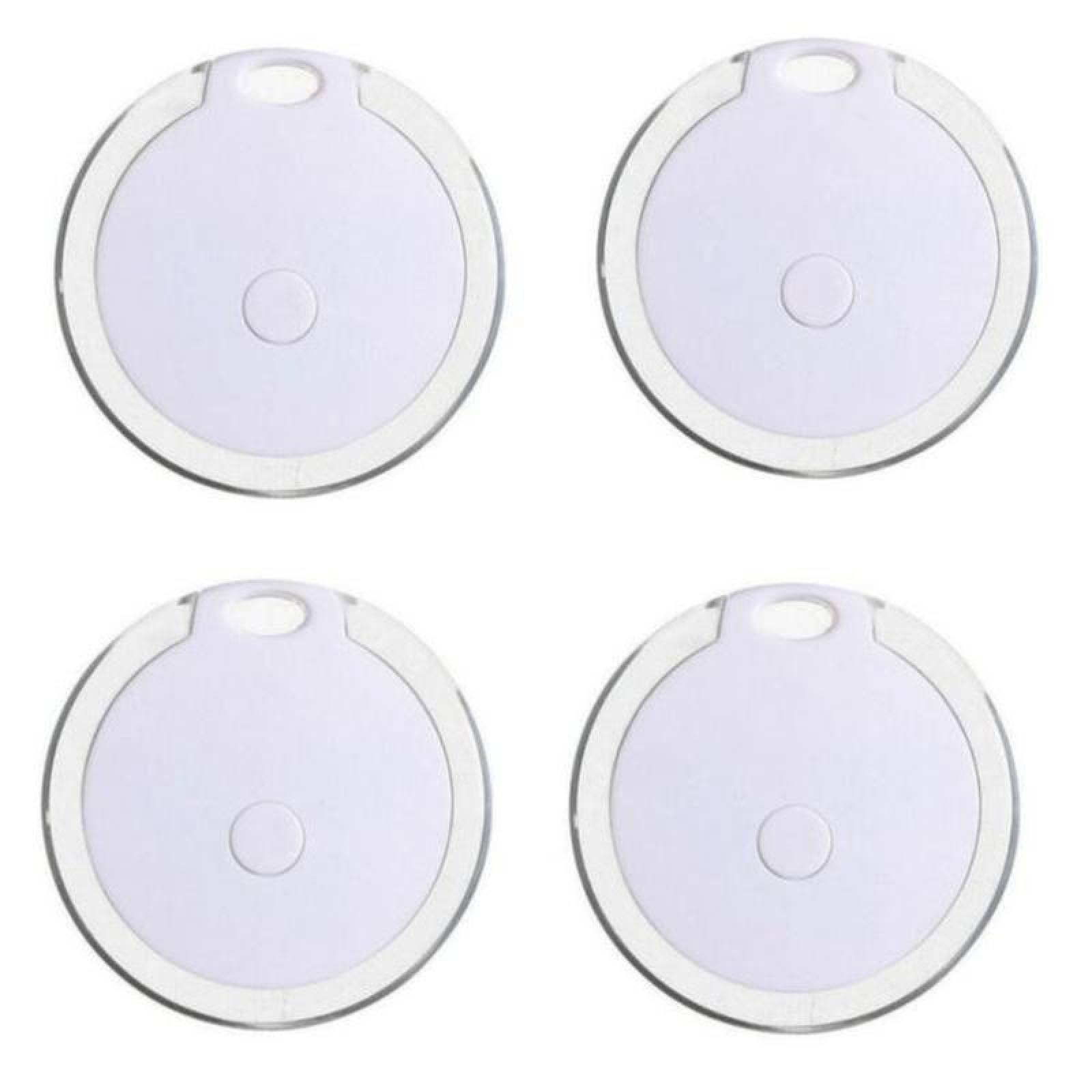 Dispositivo GPS Circular Bluetooth MXTXR-019 4 Pzas Alcance 20m Batería CR2032 ABS Blanco, TraxColor