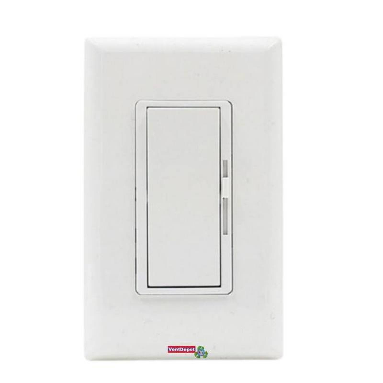 Apagadores Modernos Dimmer MXDGT-001-12 Atenuador Vertical 120V 60Hz LED 200W Incandescentes 600W Conexión Unipolar o 3 Vías, DimLight