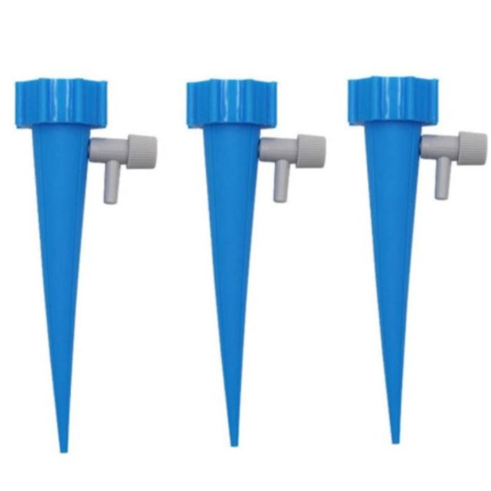 Dispositivo de Goteo para Flores MXH2O-003 3 pzas Azul Diámetro de la Rosca 27mm Plástico Sistema de Riego por Goteo, H2OSys