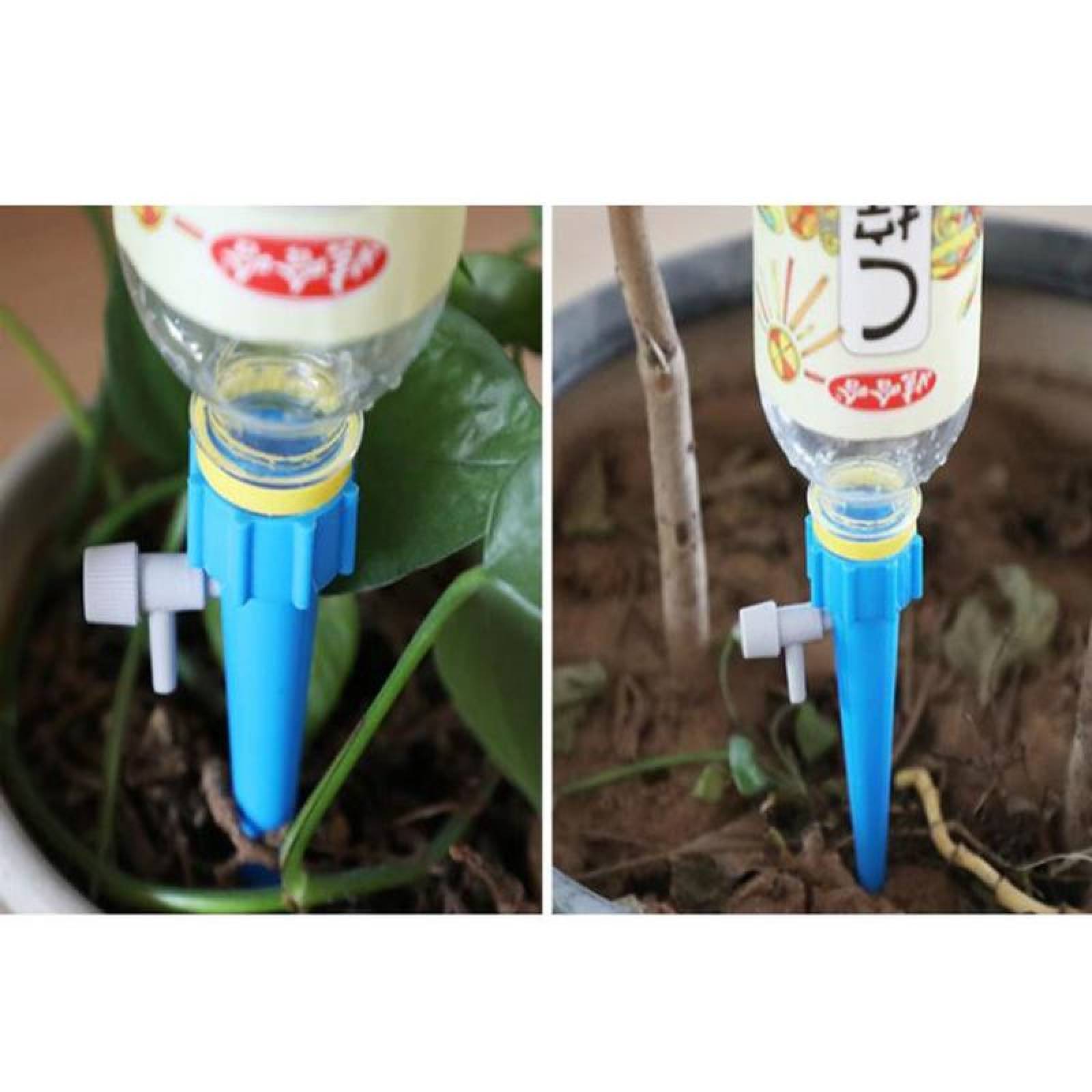Dispositivo de Riego para Botella MXH2O-005 5 pzas Azul Diámetro de la Rosca 27mm Plástico Sistema de Riego por Goteo, H2OSys