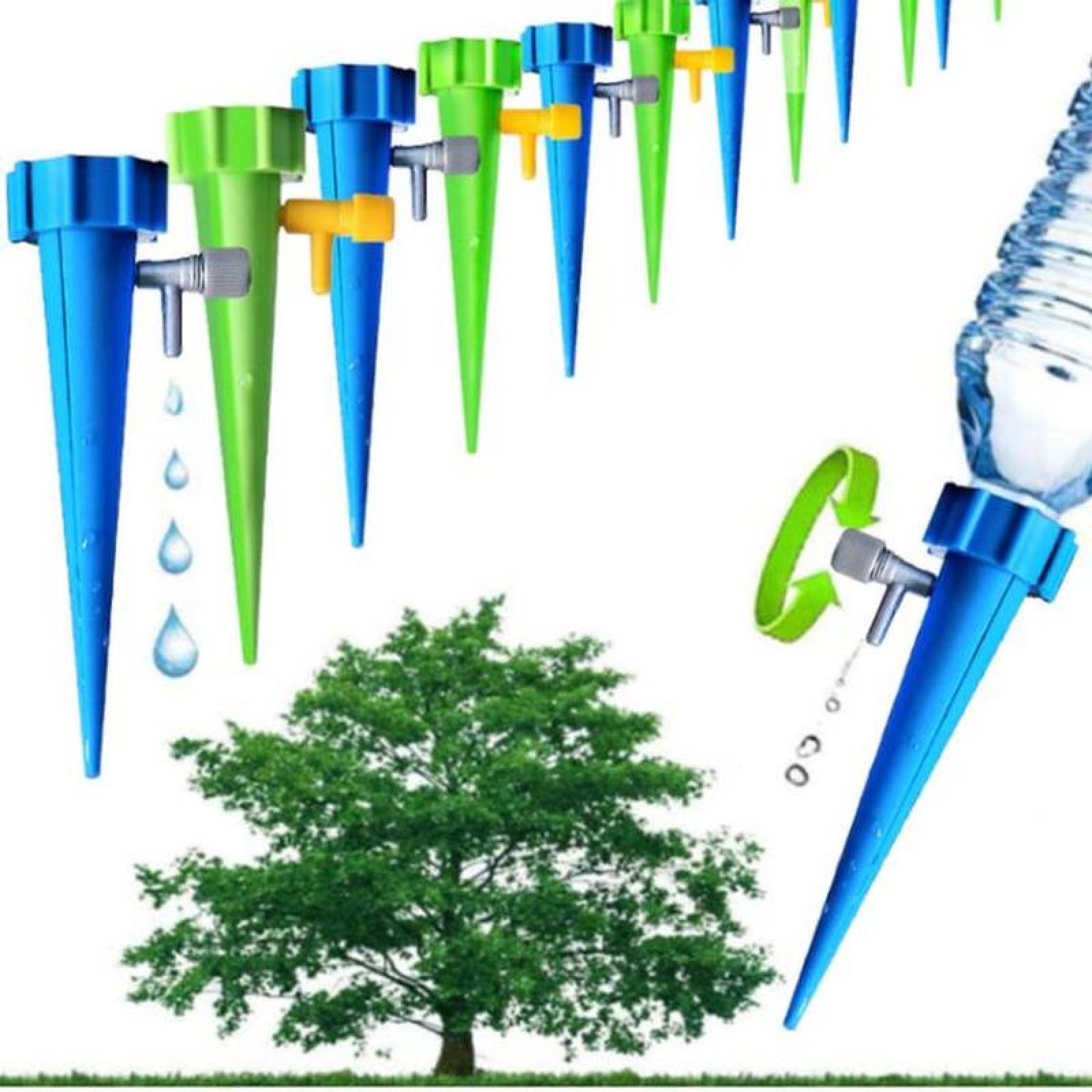 Dispositivo de Riego para Botella MXH2O-005 5 pzas Azul Diámetro de la Rosca 27mm Plástico Sistema de Riego por Goteo, H2OSys