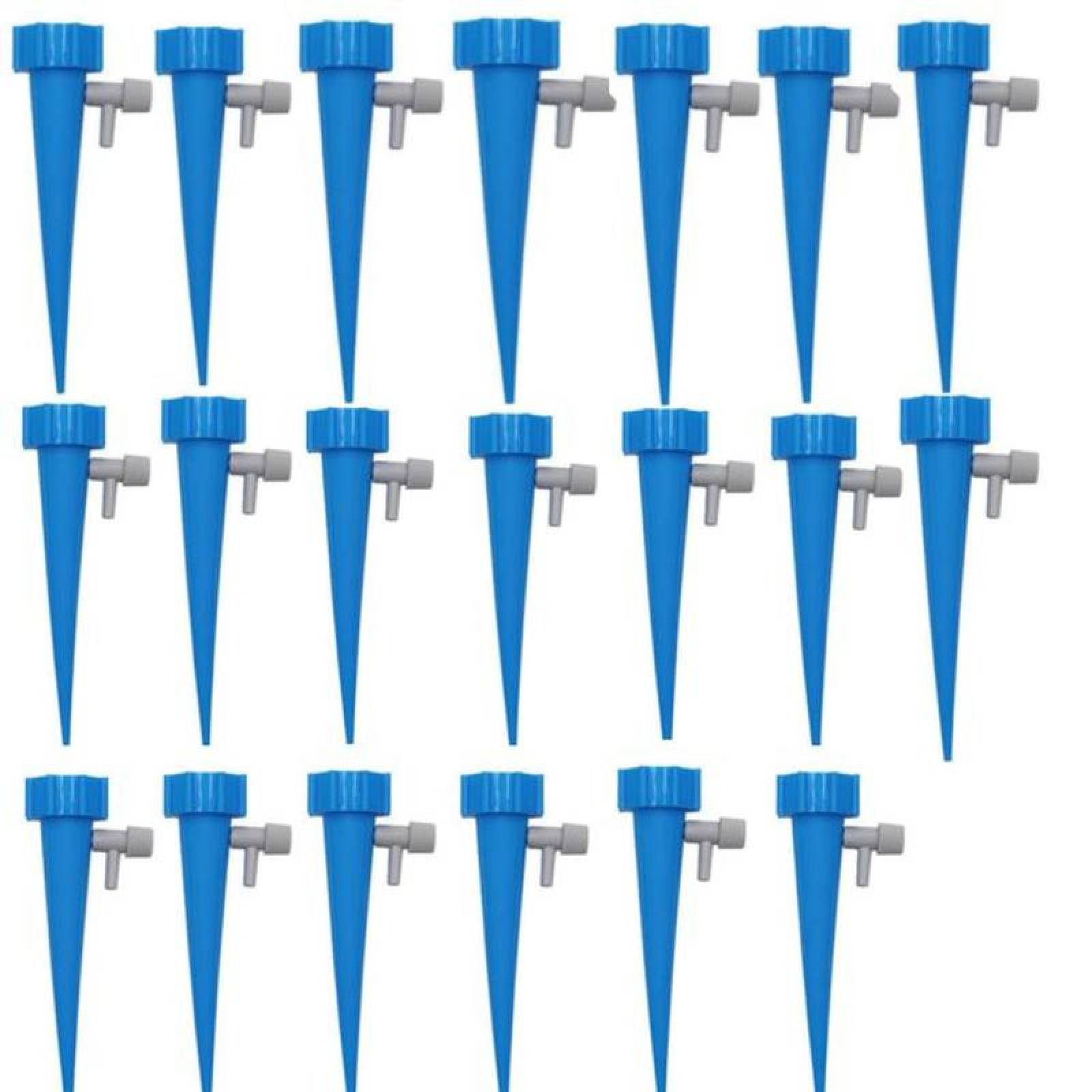 Sistema de Riego para Botella MXH2O-008 20 pzas Azul Diámetro de la Rosca 27mm Plástico Sistema de Riego por Goteo, H2OSys