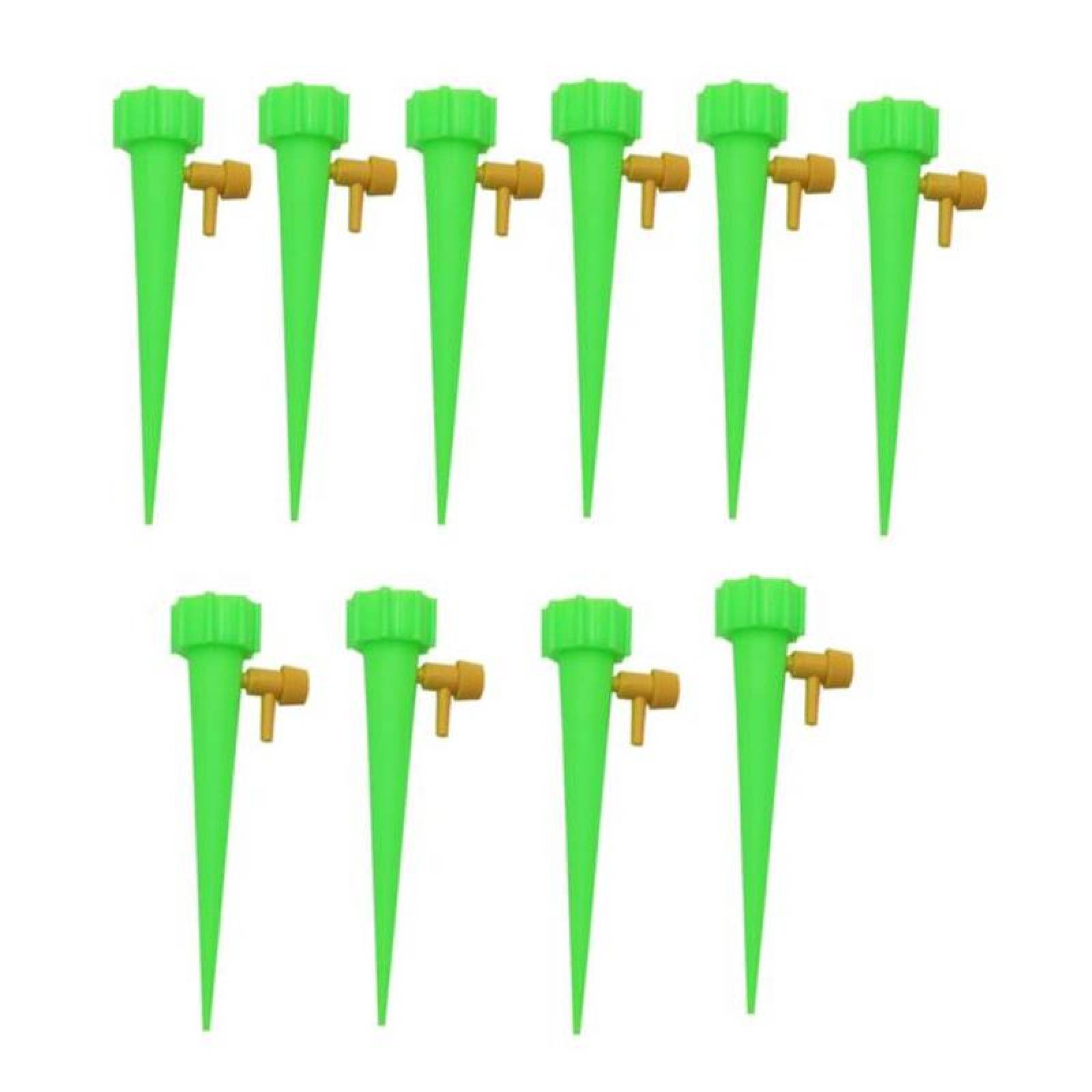 Herramienta de Riego para Macetas MXH2O-015 10 pzas Verde Diámetro de la Rosca 27mm Plástico Sistema de Riego por Goteo, H2OSys