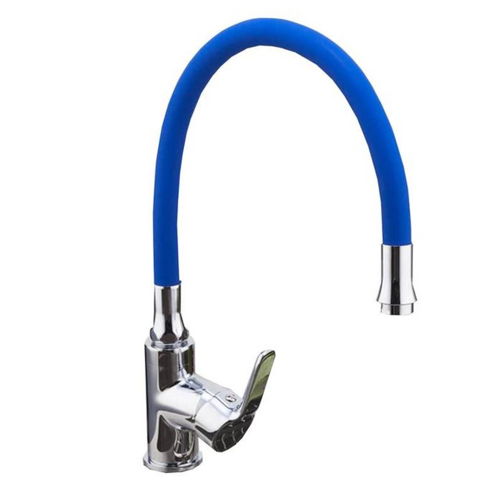 Llave de Agua Cocinas MXKYS-003-1 AzulManual Manguera 50cm FríoCalientetubo O 19mm, KitSili