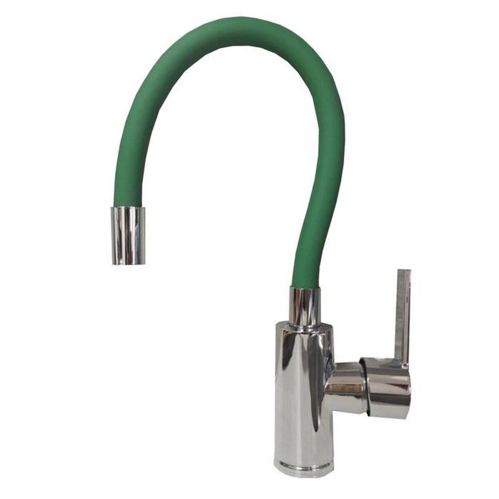 Llaves para Cocina Moderna MXKYS-004-1 VerdeManual Manguera 50cm FríoCalientetubo O 19mm, KitSili