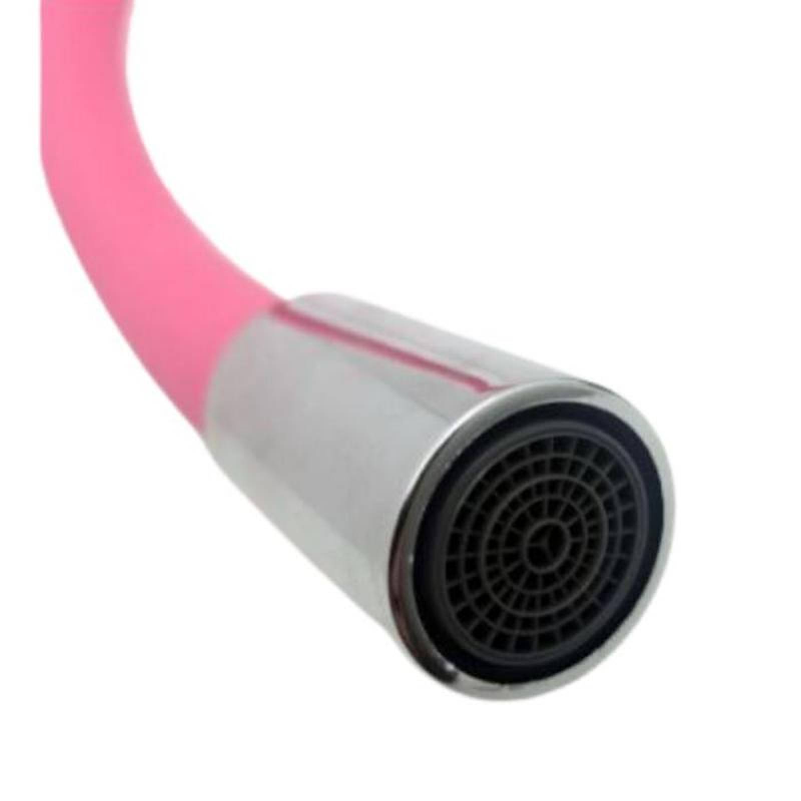 Fregadero con Caño Giratorio MXKYS-008-3 RosaManual Manguera 50cm FríoCalientetubo O 19mm, KitSili