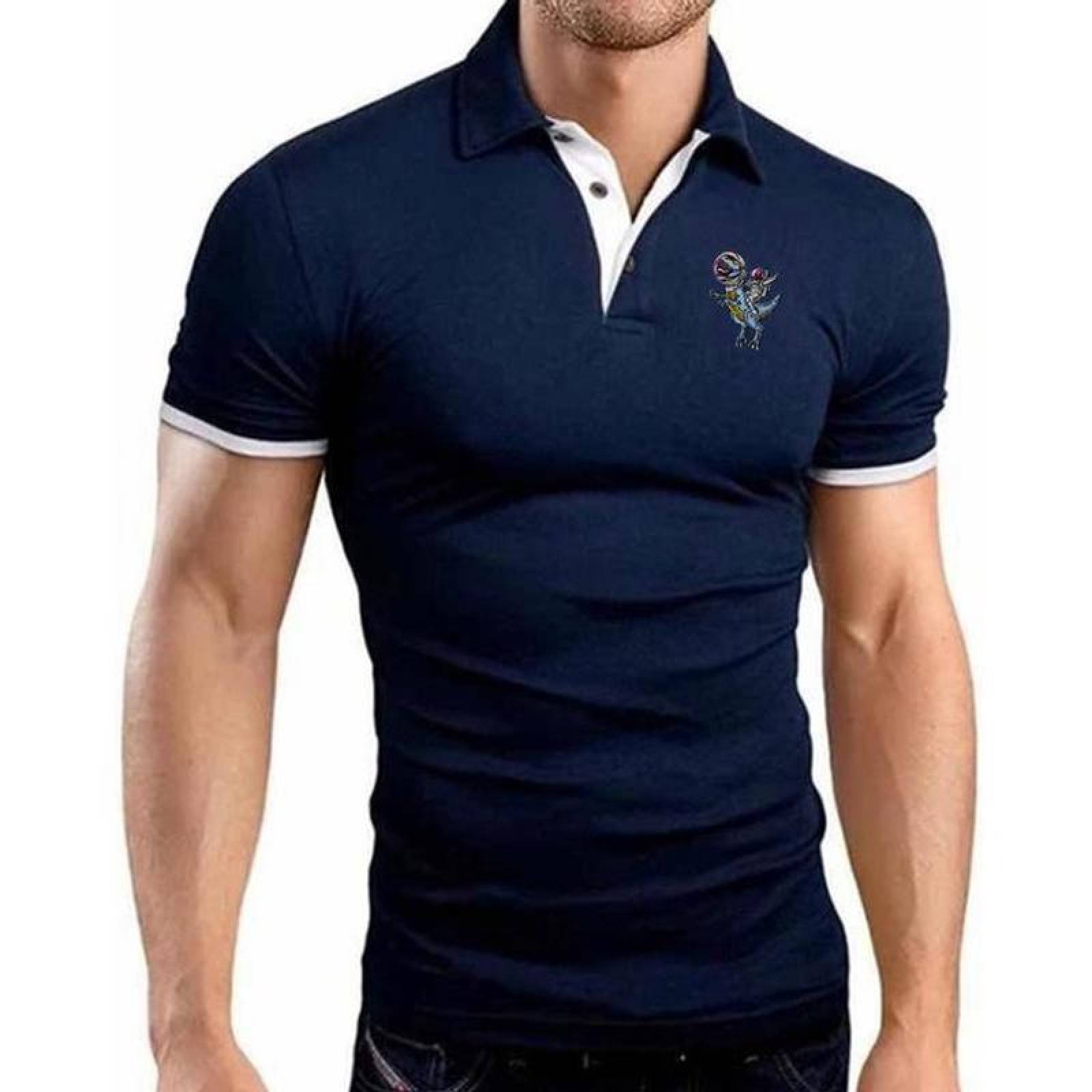 Parches para Playera MXDNI-001-1 1 Parche Tiranosaurio Rex Espacial 7x9cm AzulBlanco Bordado Adhesivo para Planchar, Dinosaur02