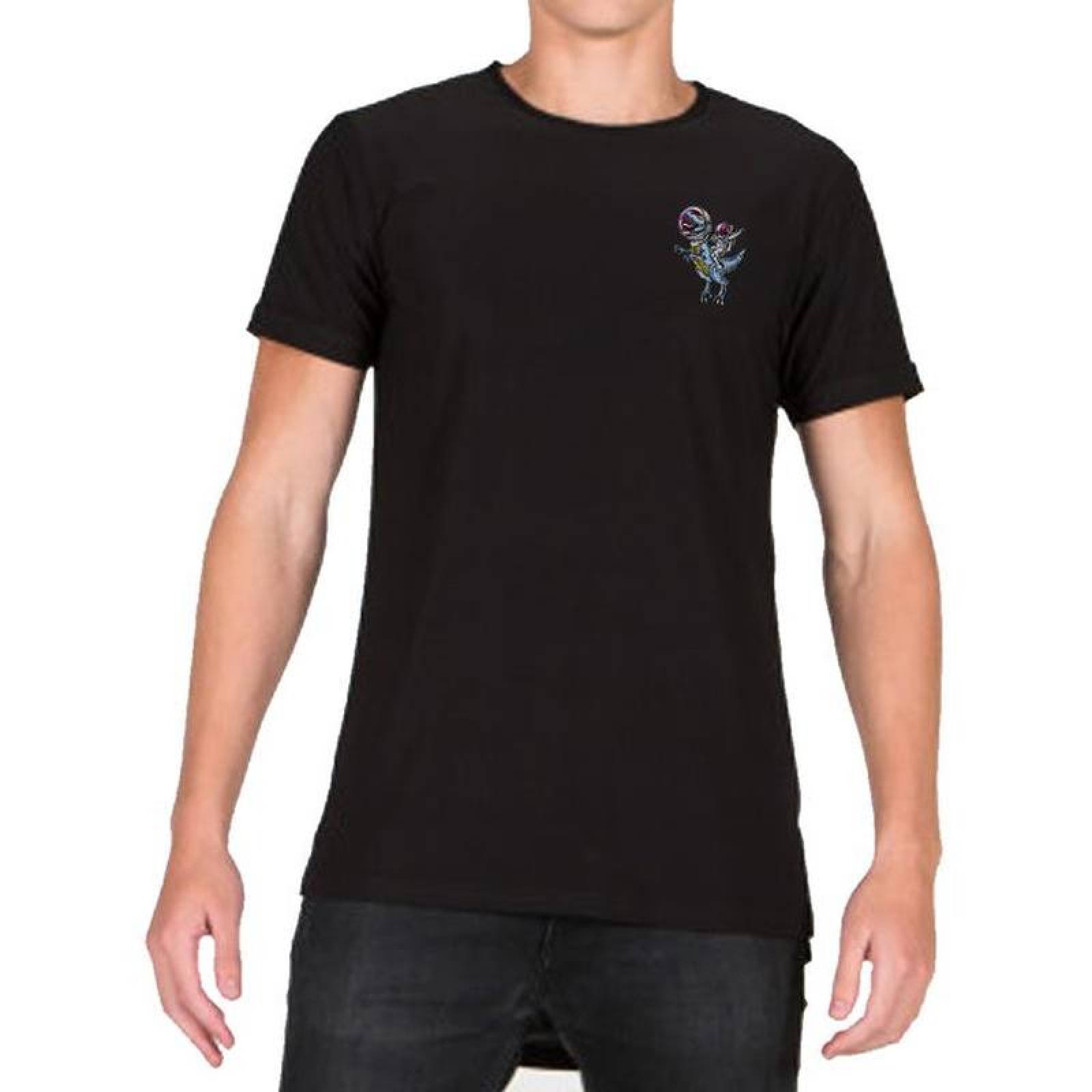 Parches para Playera MXDNI-001-1 1 Parche Tiranosaurio Rex Espacial 7x9cm AzulBlanco Bordado Adhesivo para Planchar, Dinosaur02