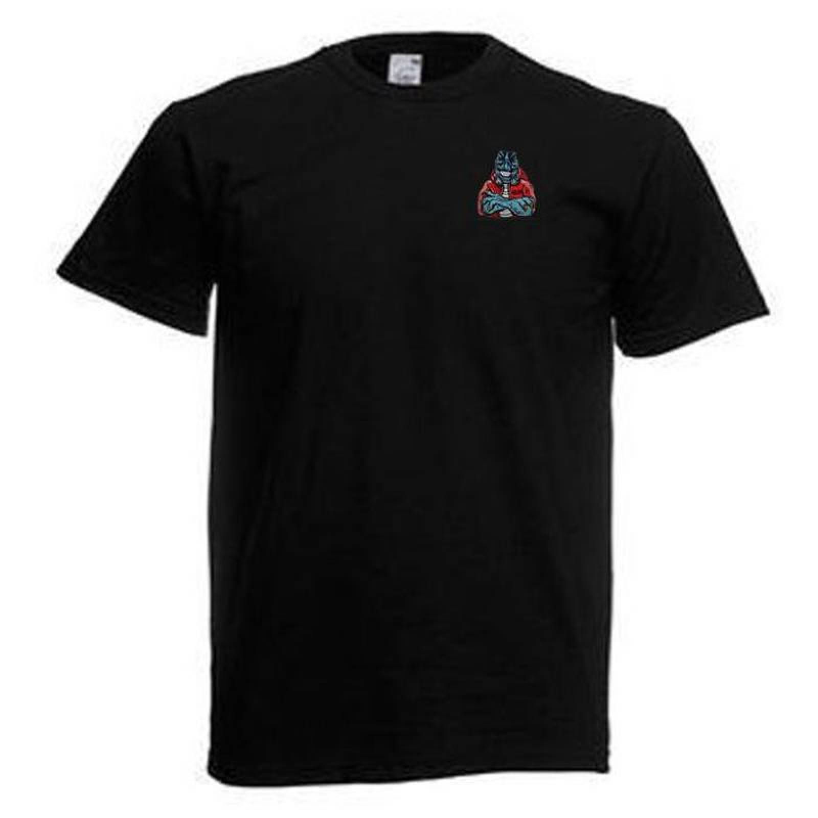 Dinosaurio Parche para Ropa MXDNU-001-6 1 Parche Reptil Prehistórico 7x8cm AzulRojo Bordado Adhesivo para Planchar, Dinosaur03