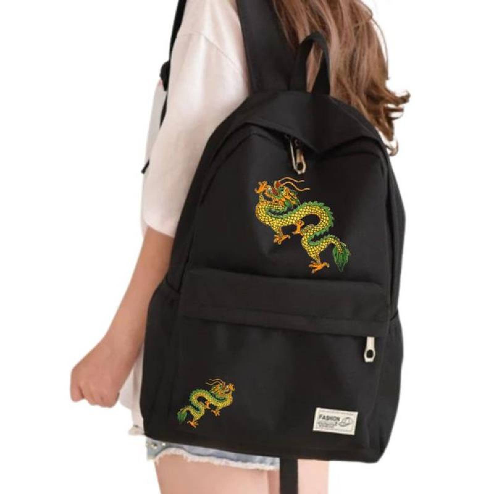 Bordado de Dragon para Ropa MXDON-001-6 1 Parche Dragón Chino 22x33cm AmarilloVerde Bordado Adhesivo para Planchar, Dragón03