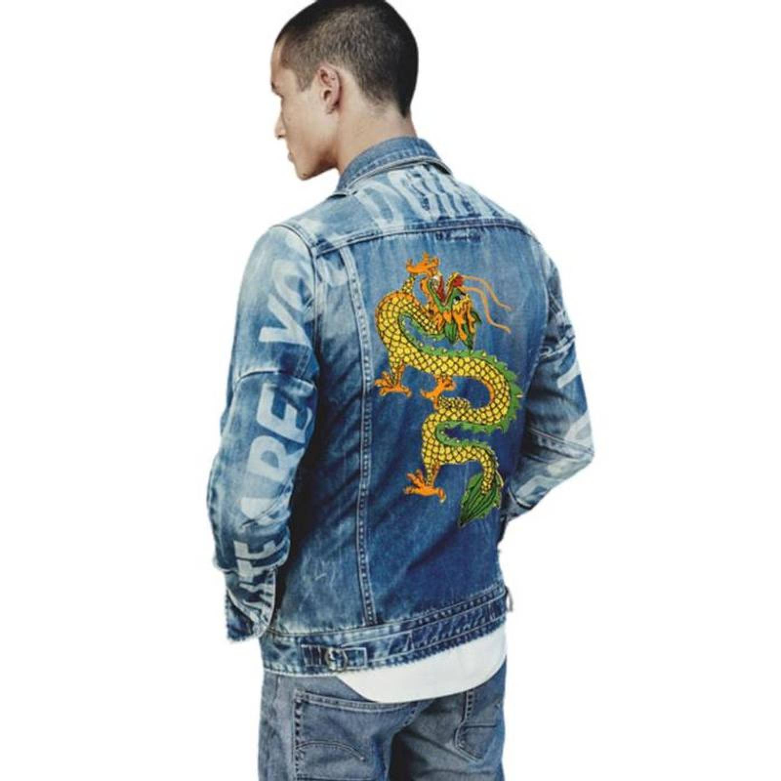 Dragones para Pegar en la Ropa MXDON-005-6 5 Parches Dragón Chino 22x33cm AmarilloVerde Bordado Adhesivo para Planchar, Dragón03