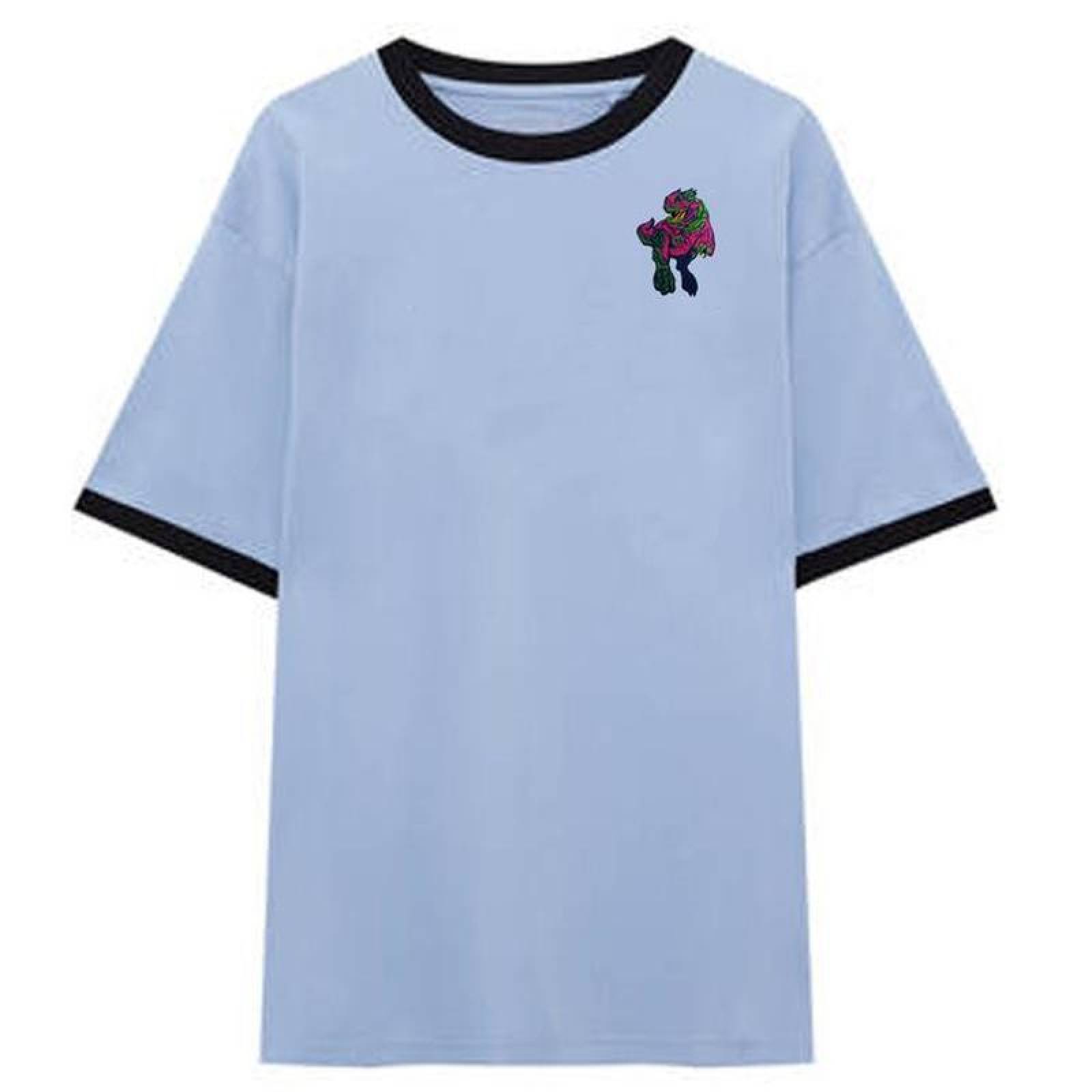 Parches para Suéter MXDYR-005-4 5 Parches Allosaurus 6x8,5cm RosaVerde Bordado Adhesivo para Planchar, Dinosaur07