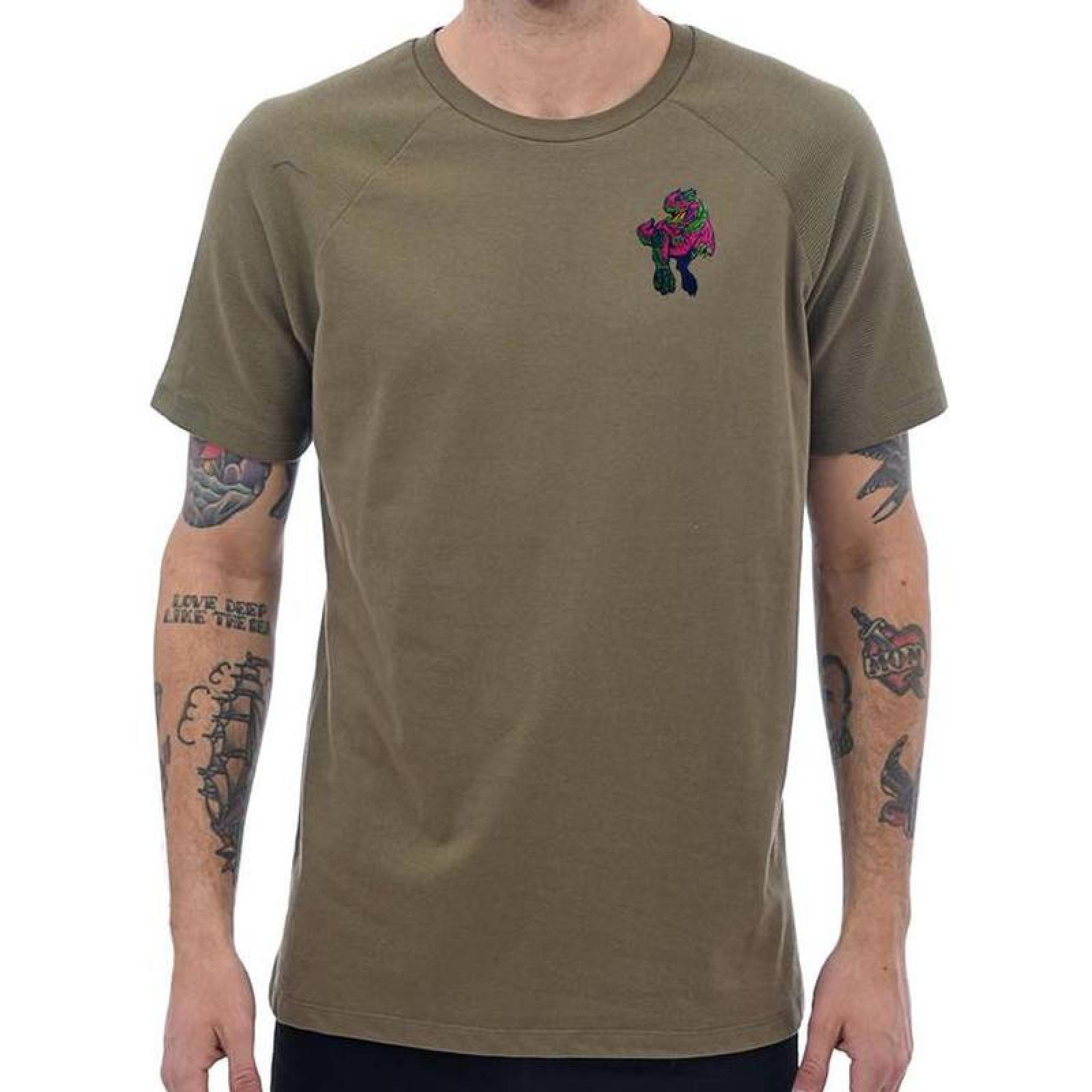 Parches para Suéter MXDYR-005-4 5 Parches Allosaurus 6x8,5cm RosaVerde Bordado Adhesivo para Planchar, Dinosaur07