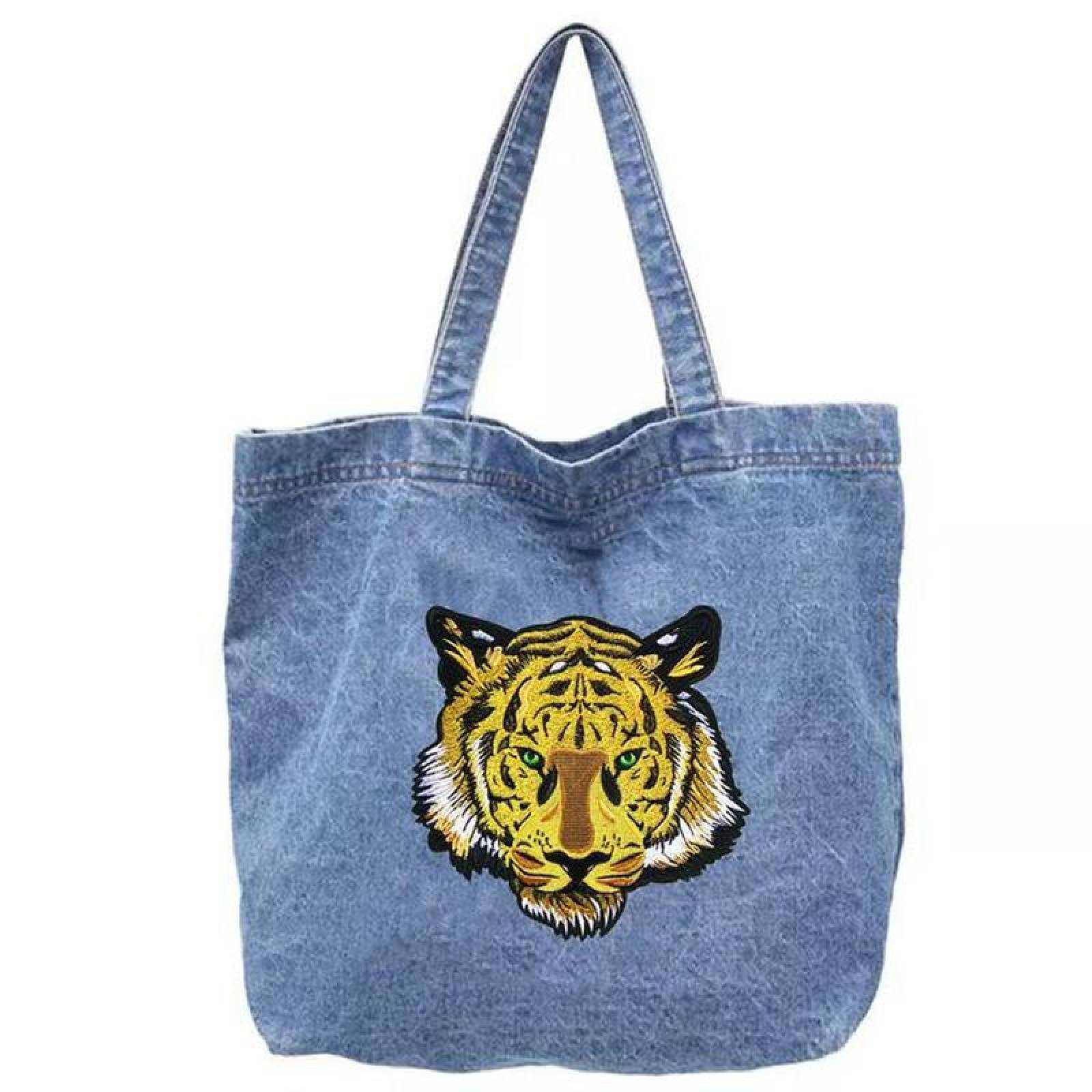 Adhesivo para Chamarra Decorativo MXGRI-002-6 2 Parches Tiger 25x25cm AmarilloBlanco Bordado Adhesivo para Planchar, Tiger06