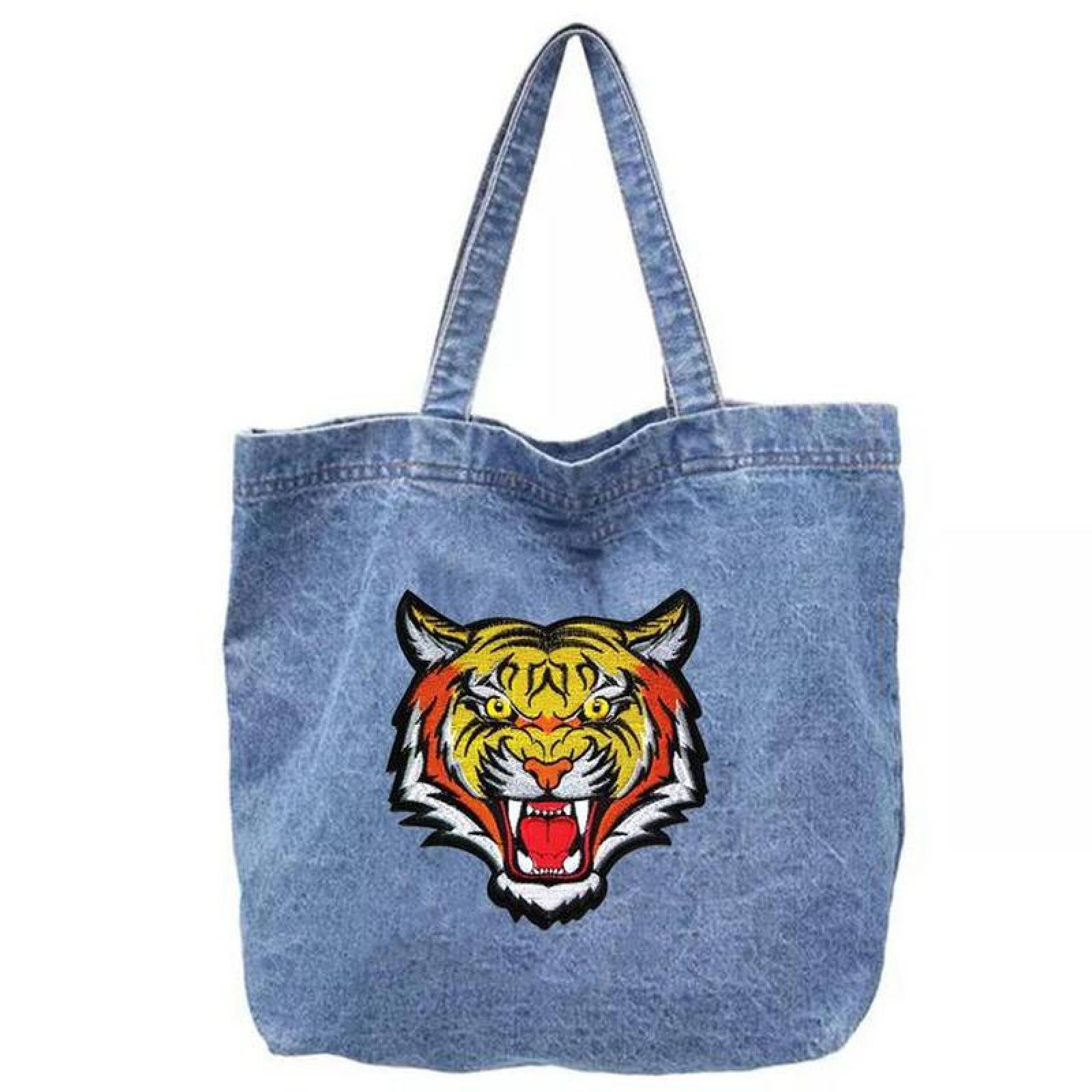 Adhesivo para Gorra Decorativo MXIGR-001-6 1 Parche Tigre 17,8x19,9cm AmarilloRojo Bordado Adhesivo para Planchar, Tiger05