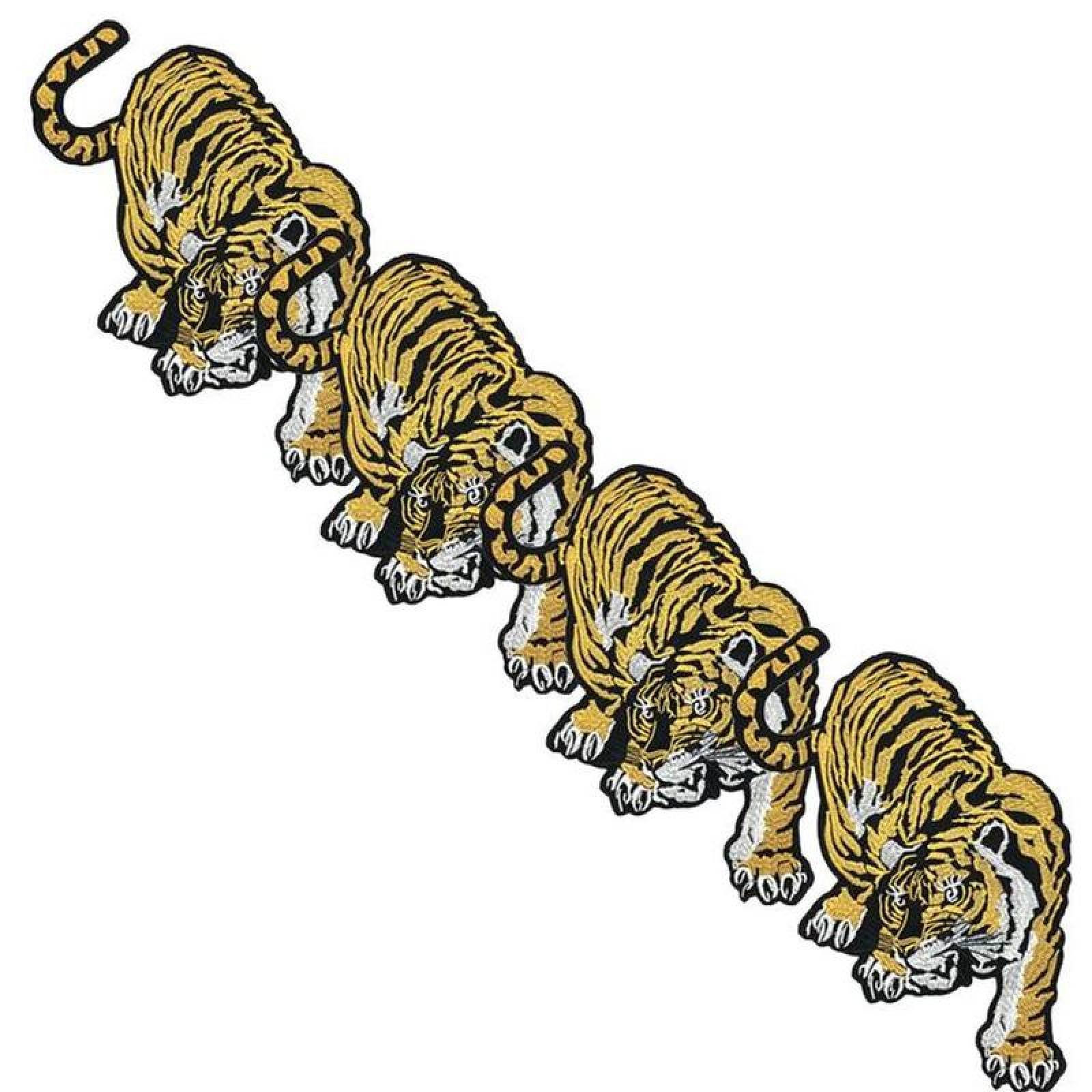 TIGRES parches bordados set de 3 parches 15 x 15cm - Manualidades Perú