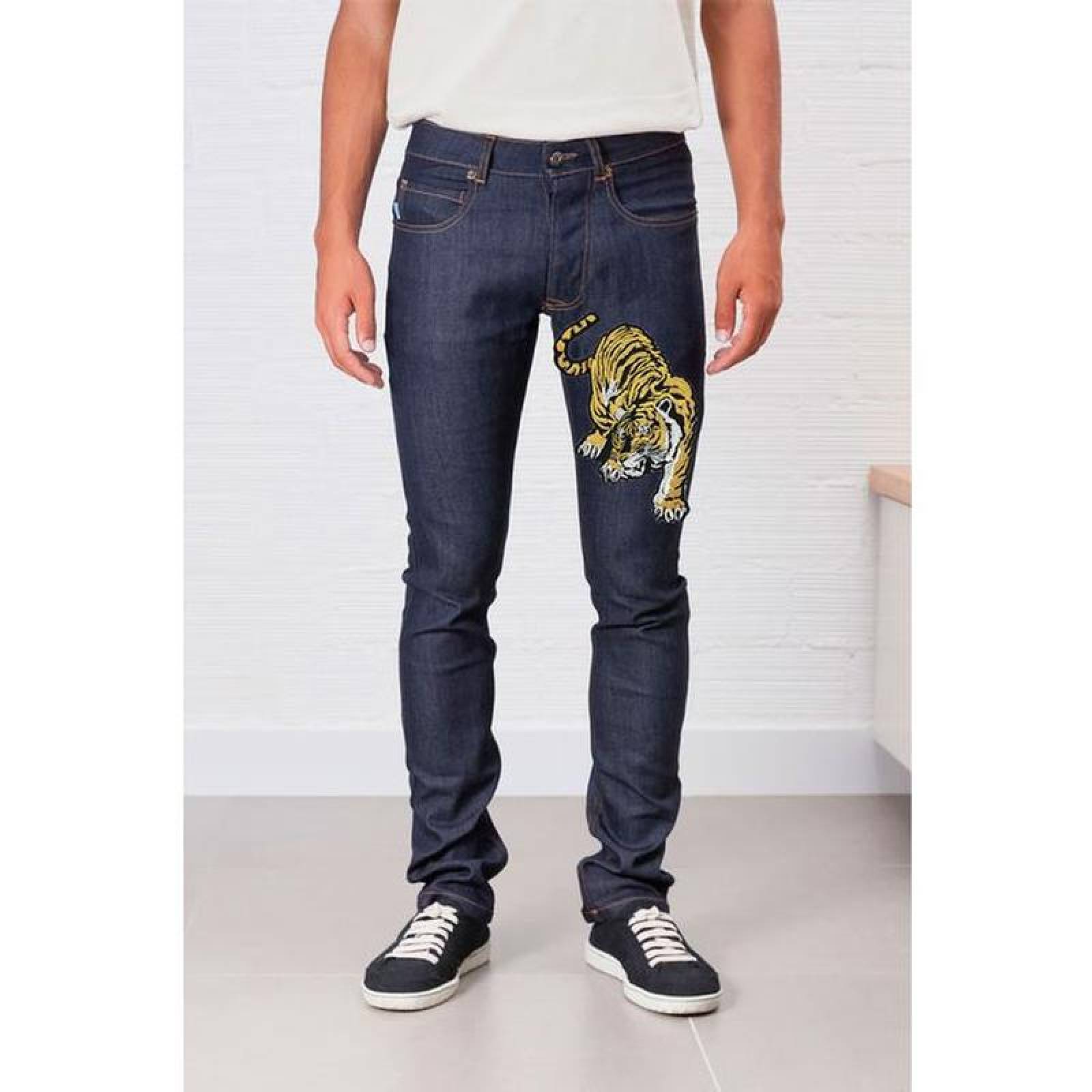 Adhesivo para Chamarra Decorativo MXIGT-004-4 4 Parches Tigre 29,2x22,5cm AmarilloBlanco Bordado Adhesivo para Planchar, Tiger03