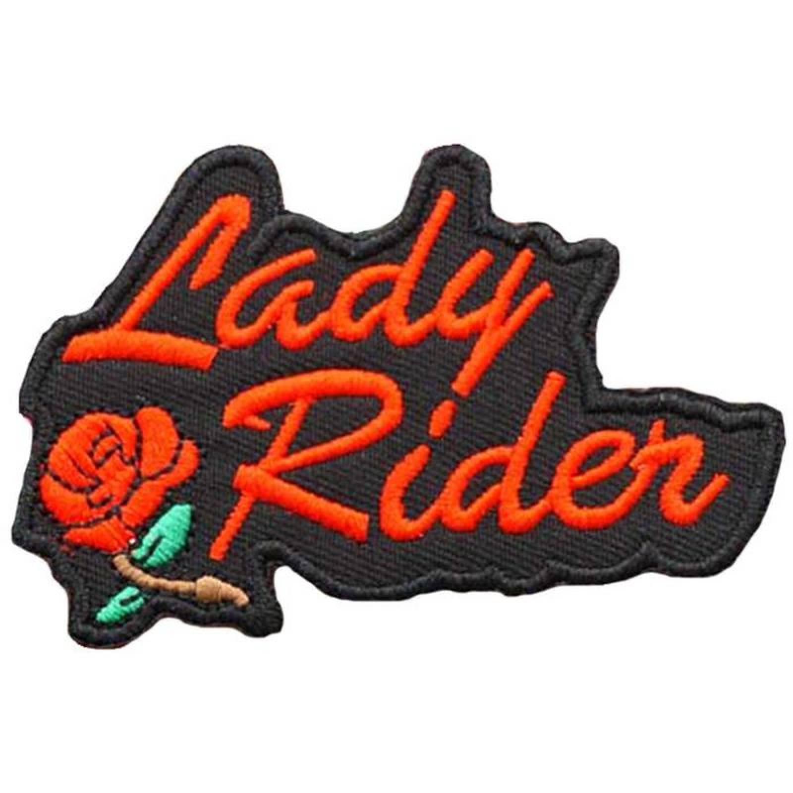 Bordado Parche Termoadhesivo MXLYR-001-6 1 Parche MotorCycleLady 8x5cm RojoNegro Bordado Adhesivo para Planchar, MotorCycleLady01