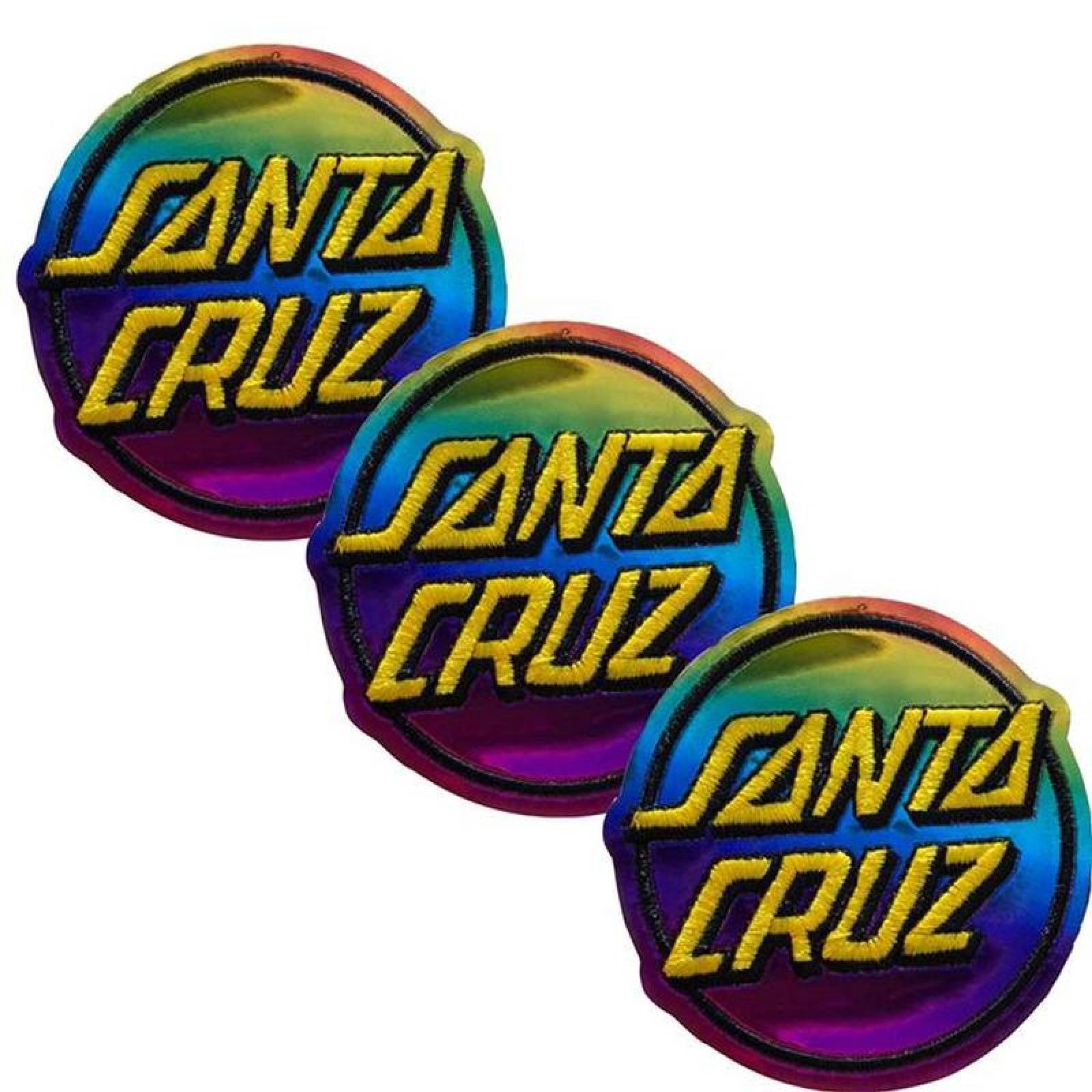 Decoración Parche para Mochilas MXNBS-003-6 3 Parches Santa Cruz 7,7x7cm Arcoíris Bordado Adhesivo para Planchar, Brand02