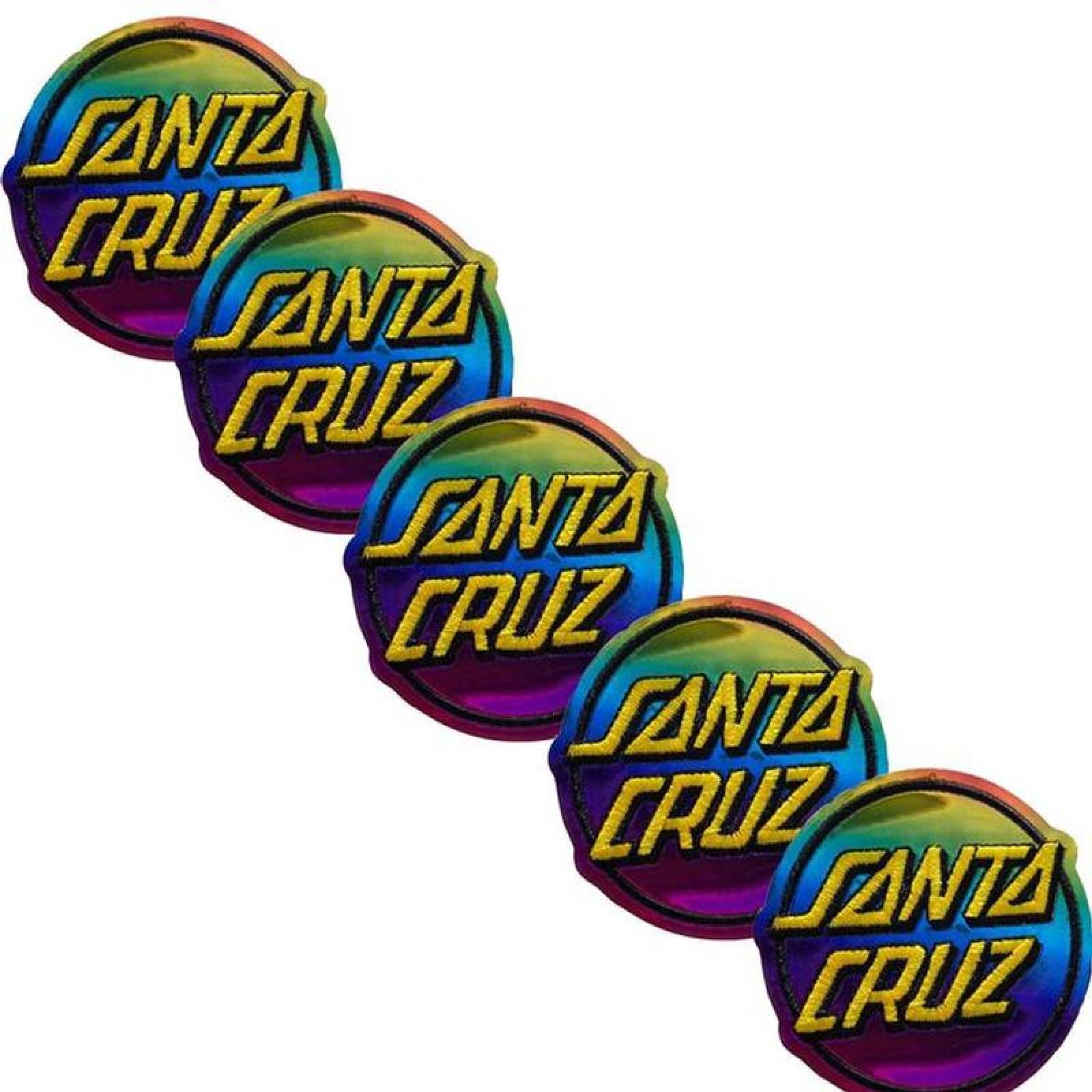 Santa Cruz Bordado para Mochilas MXNBS-005-6 5 Parches Santa Cruz 7,7x7cm Arcoíris Bordado Adhesivo para Planchar, Brand02