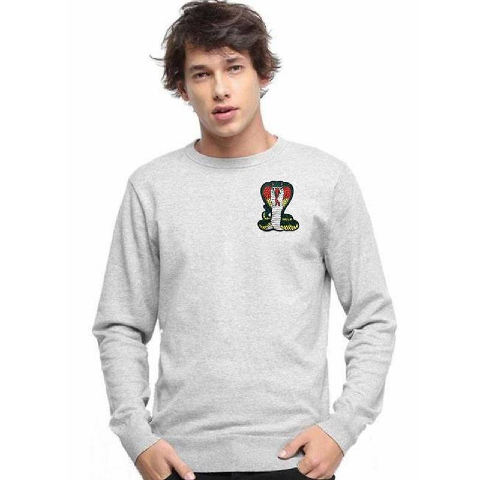 Parche de Serpiente Bordado MXNKE-003-4 3 Parches Snake1 6x8,1cm VerdeBlanco Bordado Adhesivo para Planchar, Snake01