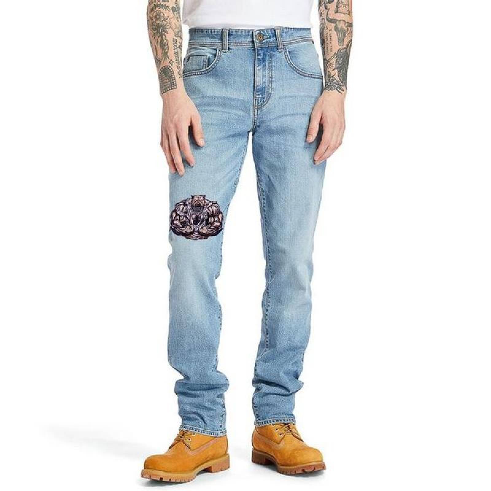 Parches de Tela Bordada para Ropa MXODG-003-1 3 Parches Perro 9x7cm CaféBlanco Bordado Adhesivo para Planchar, Dog01