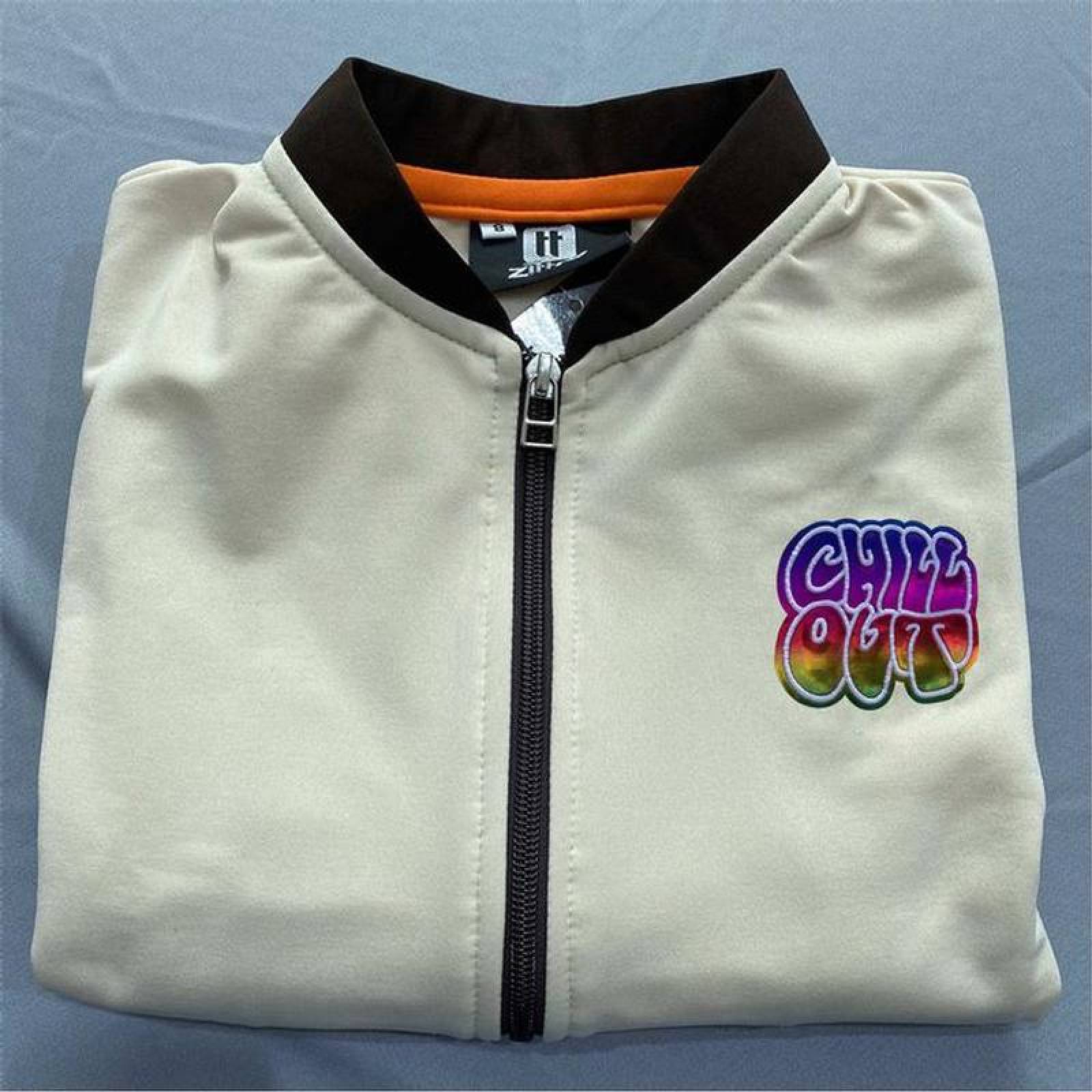 Parche Decorativos para Gorras MXWOS-004-5 4 Parches Chill Out 8x8cm Arcoíris Bordado Adhesivo para Planchar, Words01