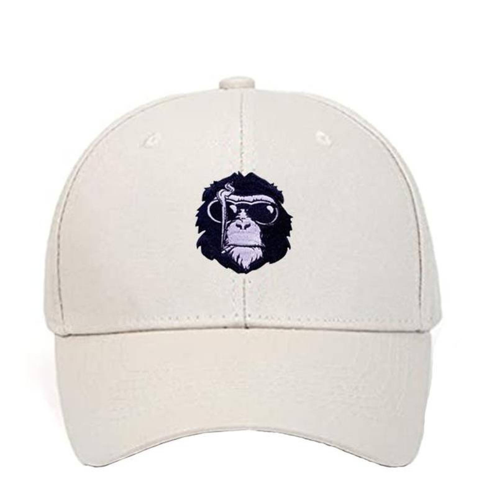 Mono Parches de Ropa Decorativos MXYNK-004-4 4 Parches Chimpancé 7x9cm BlancoNegro Bordado Adhesivo para Planchar, Monkey03