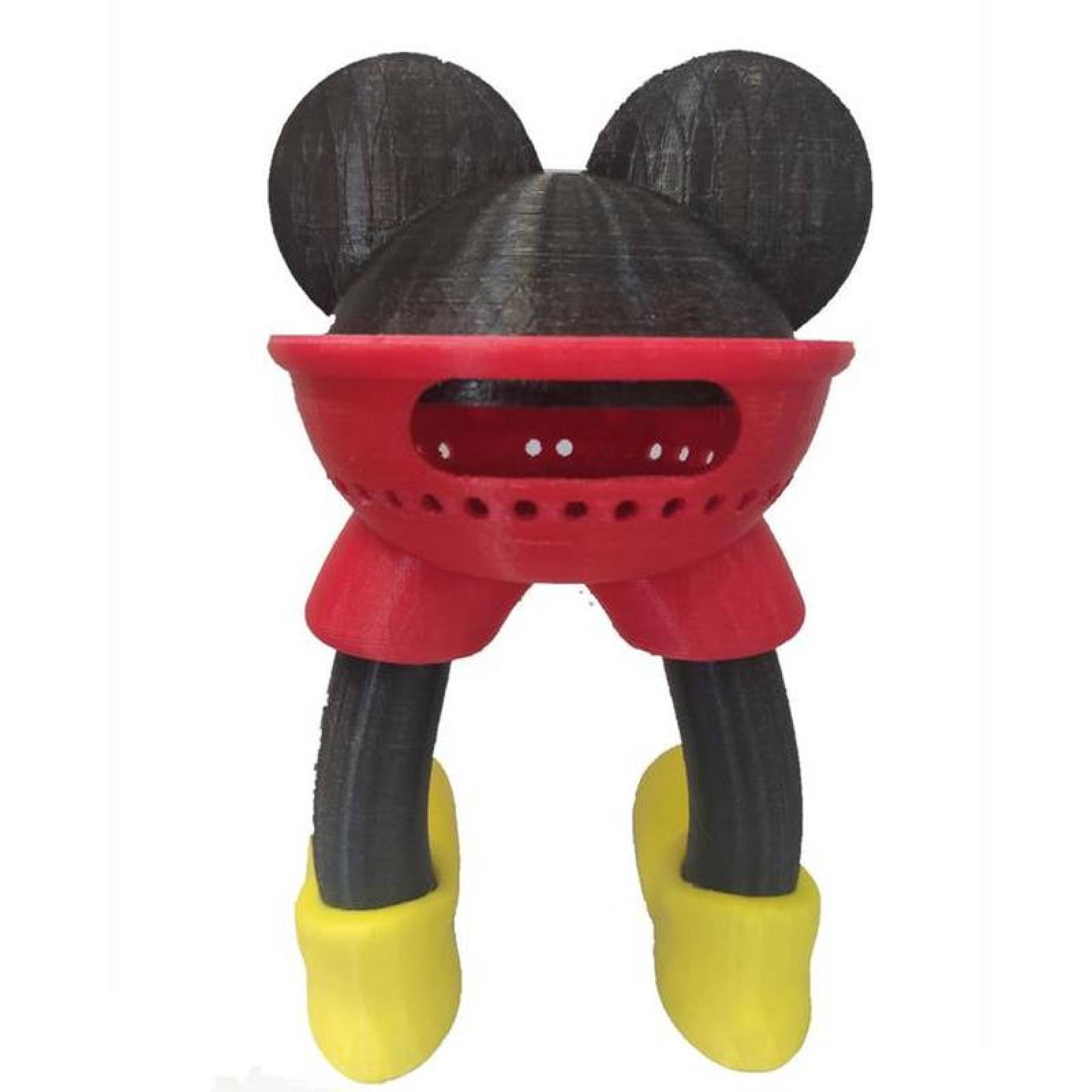 Mickey para Alexa 4Gen Echo Dot MXMKD-004-4 4 pzs 22x23x15cm Negro Rojo y Amarillo No incluye Alexa Echo ni Cargador, AlexaMickey
