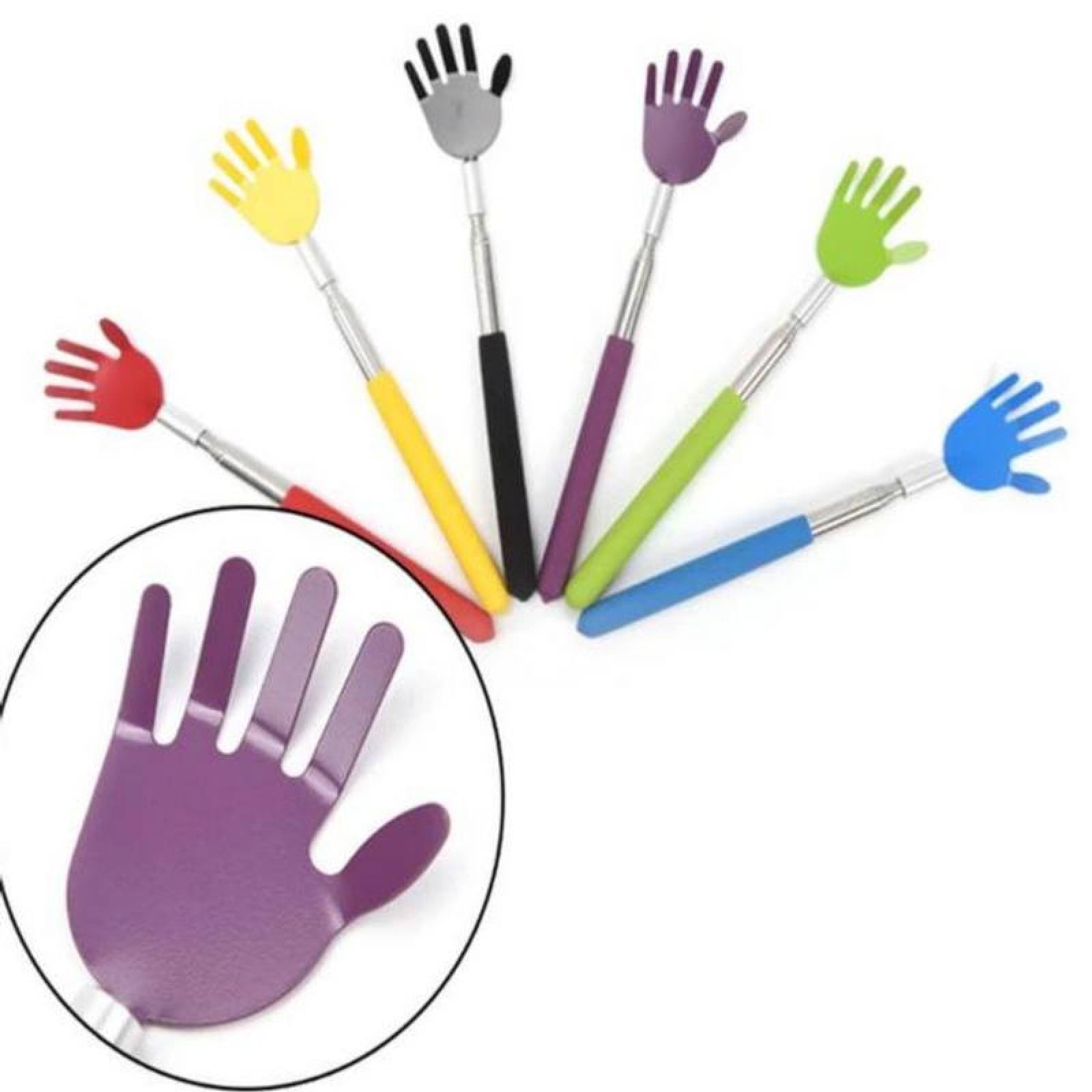 Rascador Manita Rascadora MXMKK-005-5 25 pzas Telescópicas de Metal Extender de 23 a 70 cm Colores al Azar, MonkeyClaw Kit