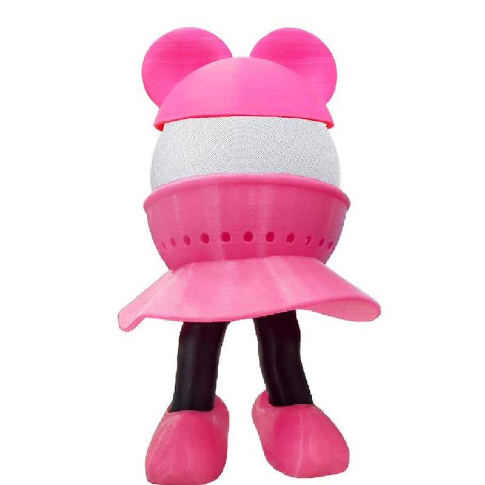 Base Minnie para Alexa Profesional MXNXM-002-2 2 Pzs 20x20x17cm Rosa y Negro No incluye Alexa Echo ni Cargador, AlexaMinnie